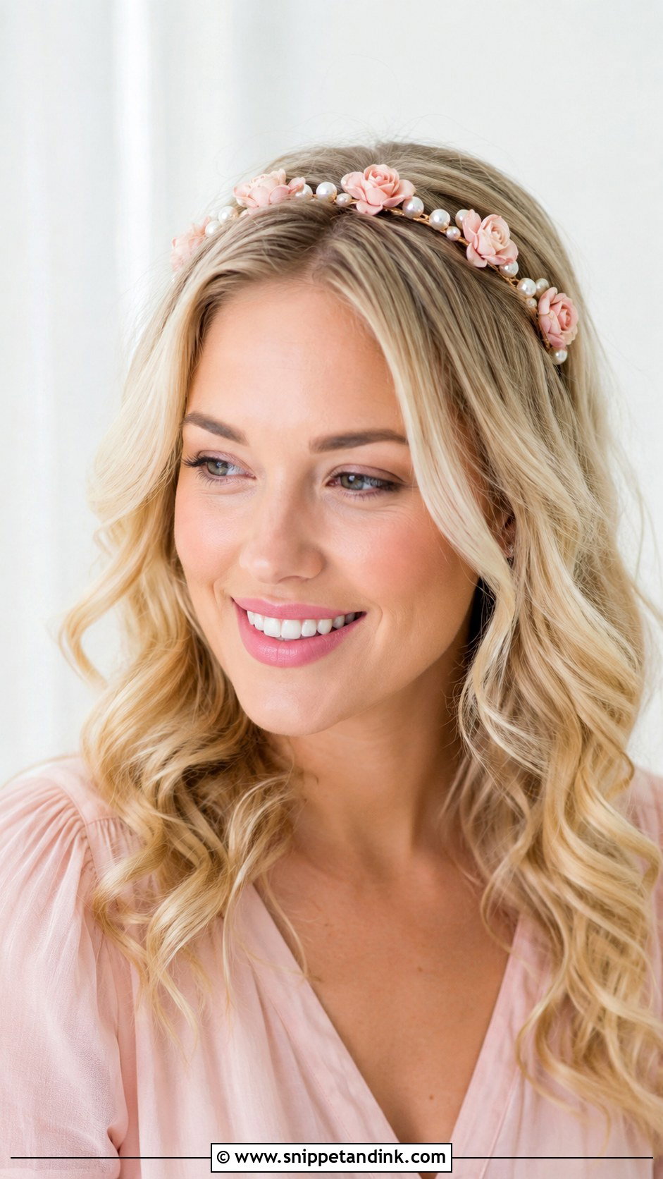 Floral Valentine Headband - Snippet and Ink - 15 Valentines Hair Accessories