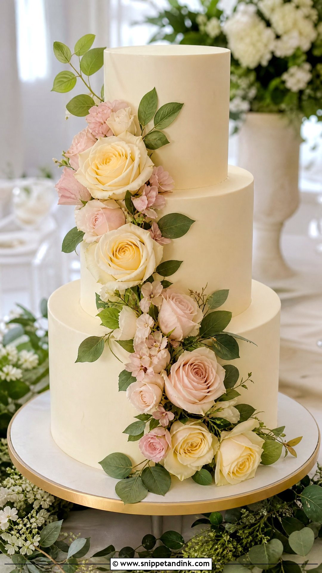 Floral Wedding Cake - Snippet and Ink - 20 Wedding Cake 2025