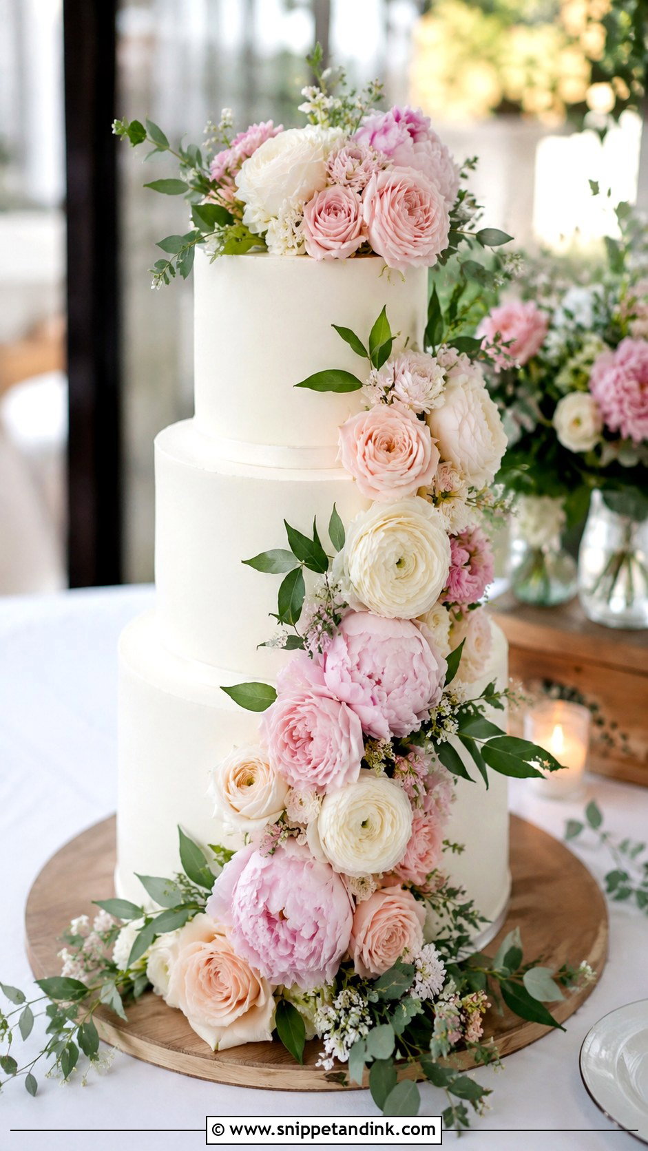 Floral Wedding Cake Couple Photo - Snippet and Ink - 20 Wedding Cake Couple Photos