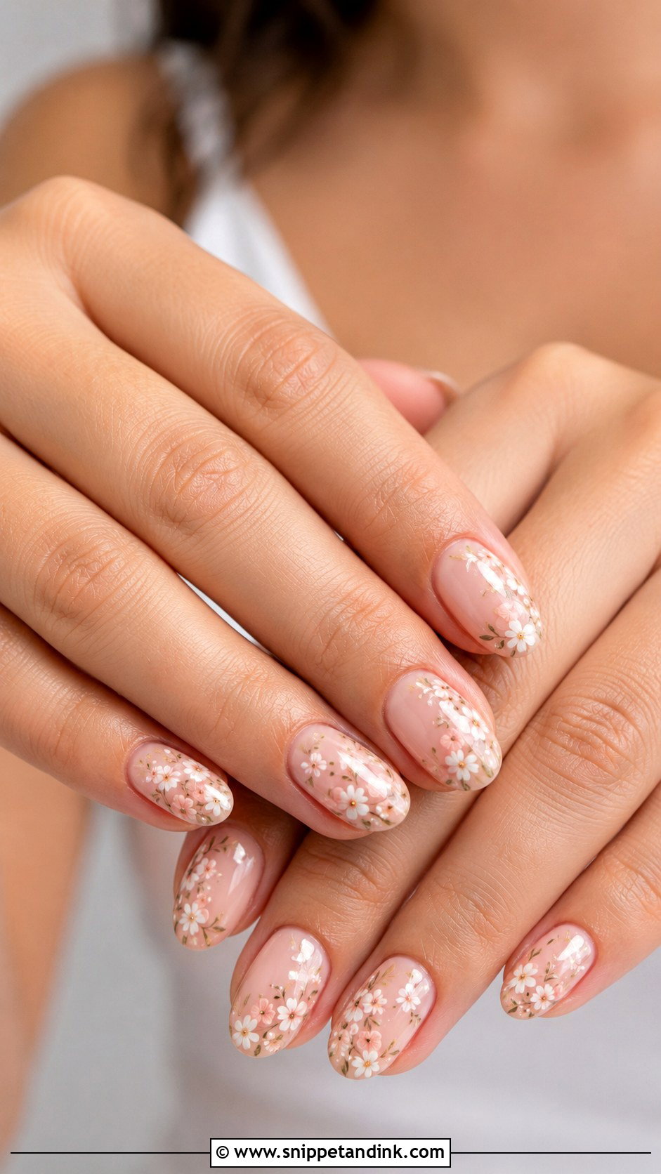 Floral Wedding Guest Nails - Snippet and Ink - 20 Nail Designs for Wedding Guest