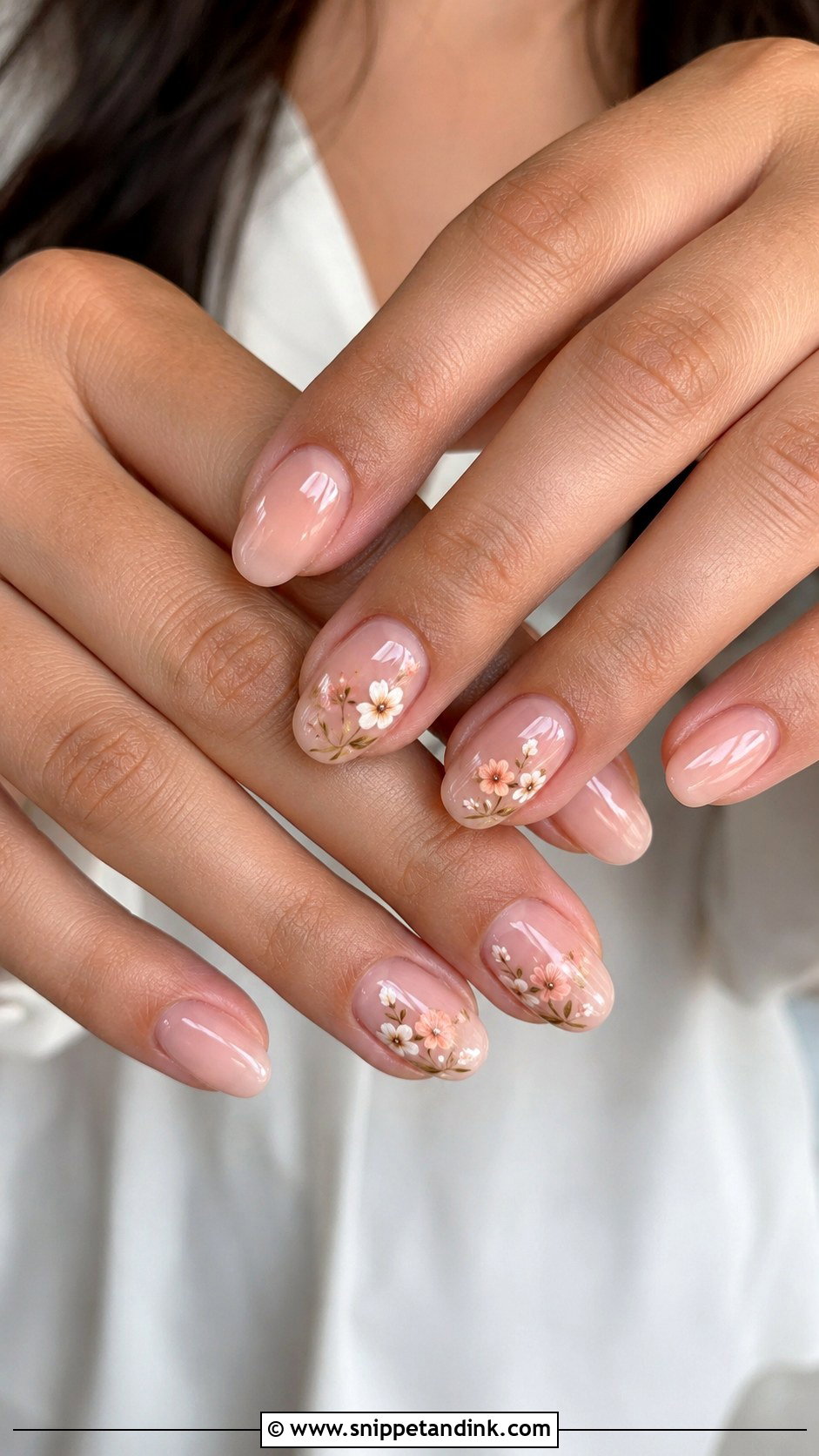 Floral Wedding Guest Nails - Snippet and Ink - 20 Nail Ideas for Wedding Guest