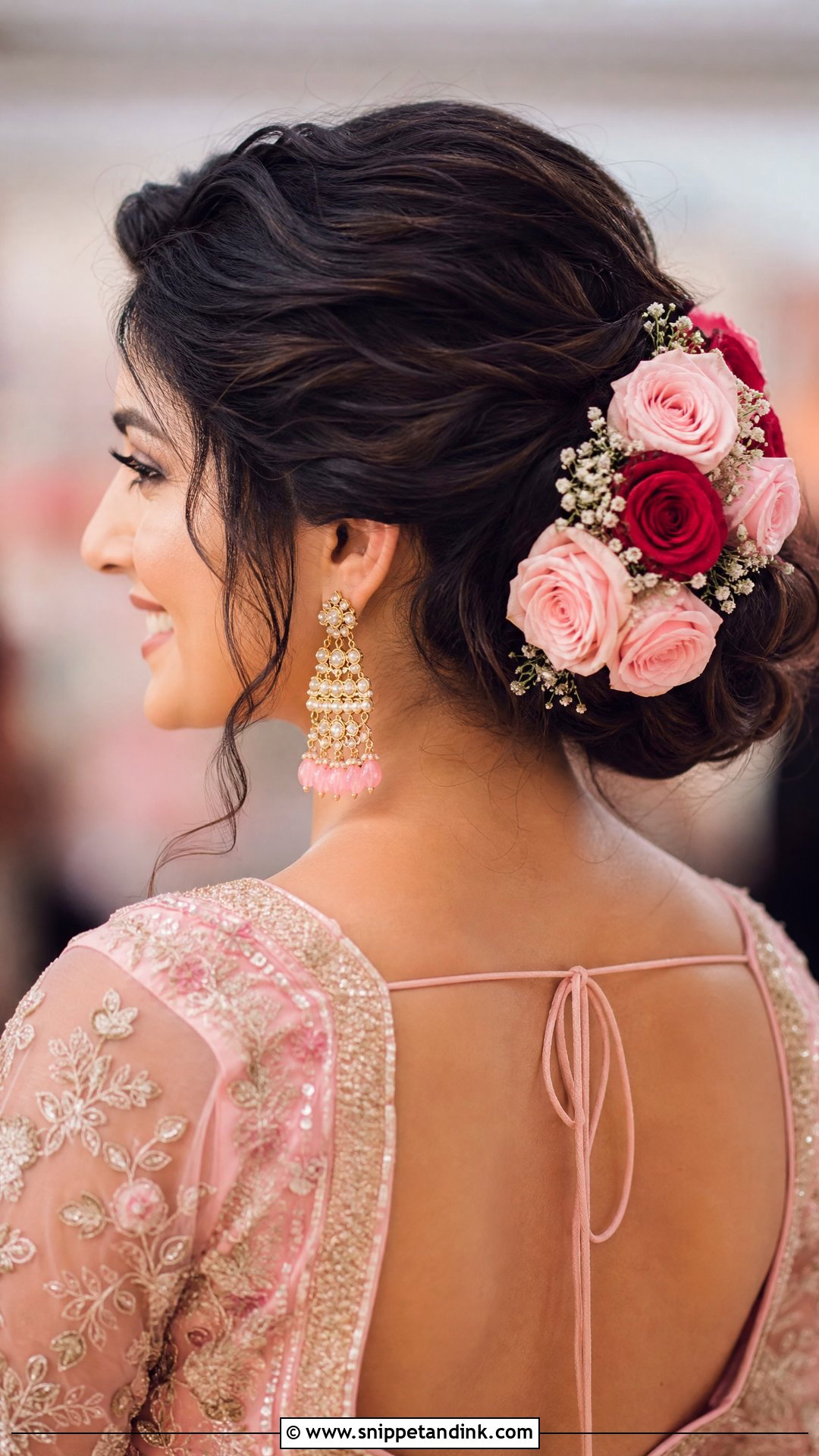 Floral Wedding Juda With Roses - Snippet and Ink - 20 Wedding Juda Hairstyle Ideas