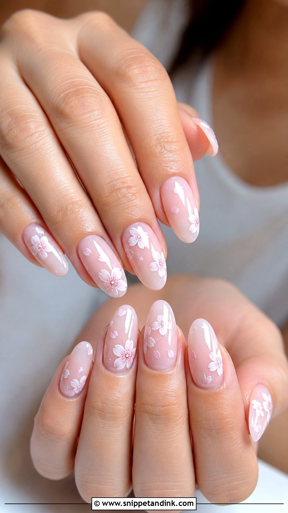 Floral Wedding Nail Extensions - Snippet and Ink - 20 Nail Extensions for Wedding Ideas