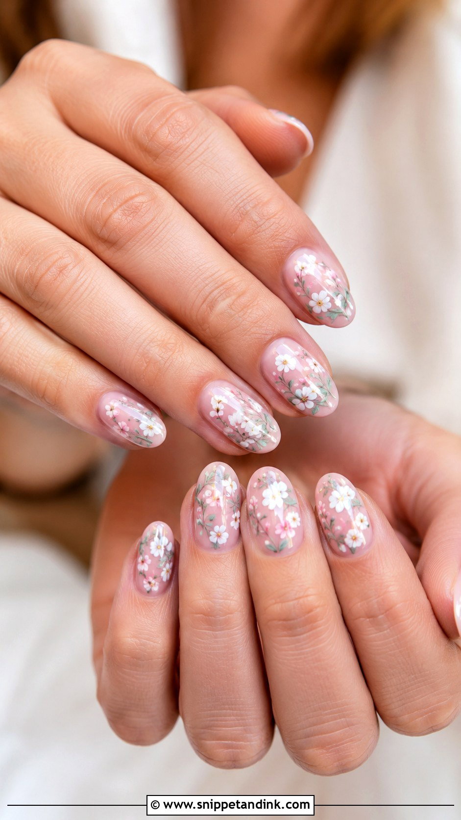 Floral Wedding Nails - Snippet and Ink - 20 Nail Art Designs for Wedding Functions