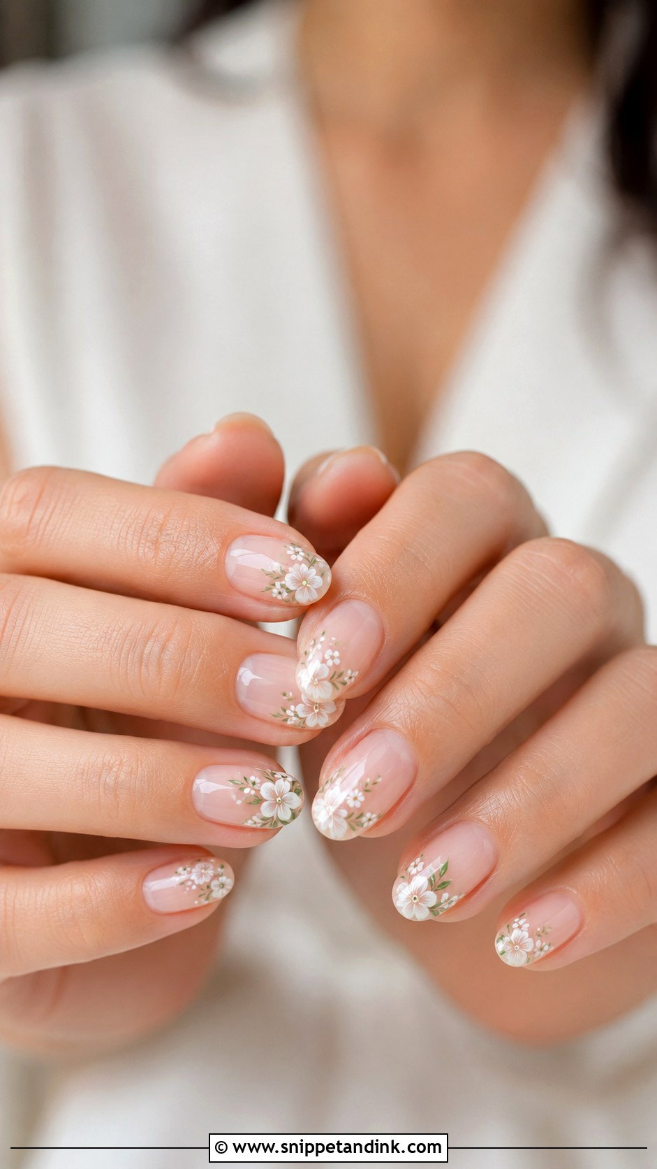 Floral Wedding Nails - Snippet and Ink - 20 Nail Idea for Wedding Ideas
