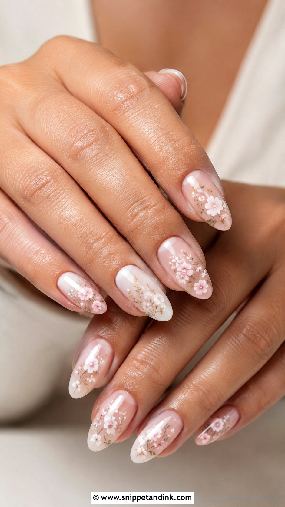 Floral Wedding Nails - Snippet and Ink - 20 Wedding Inspired Nails