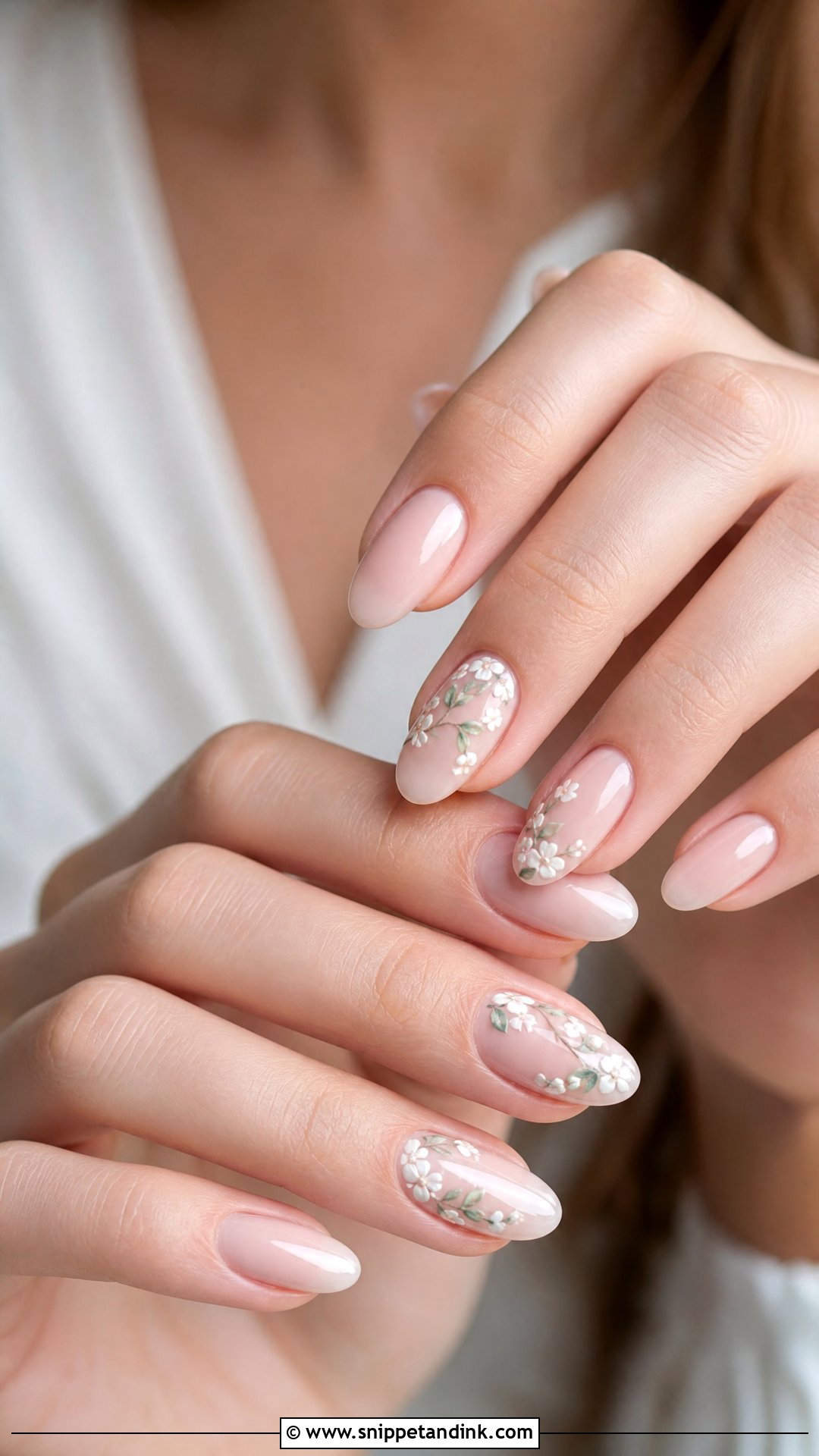 Floral Wedding Nails - Snippet and Ink - 25 Classy Wedding Nails