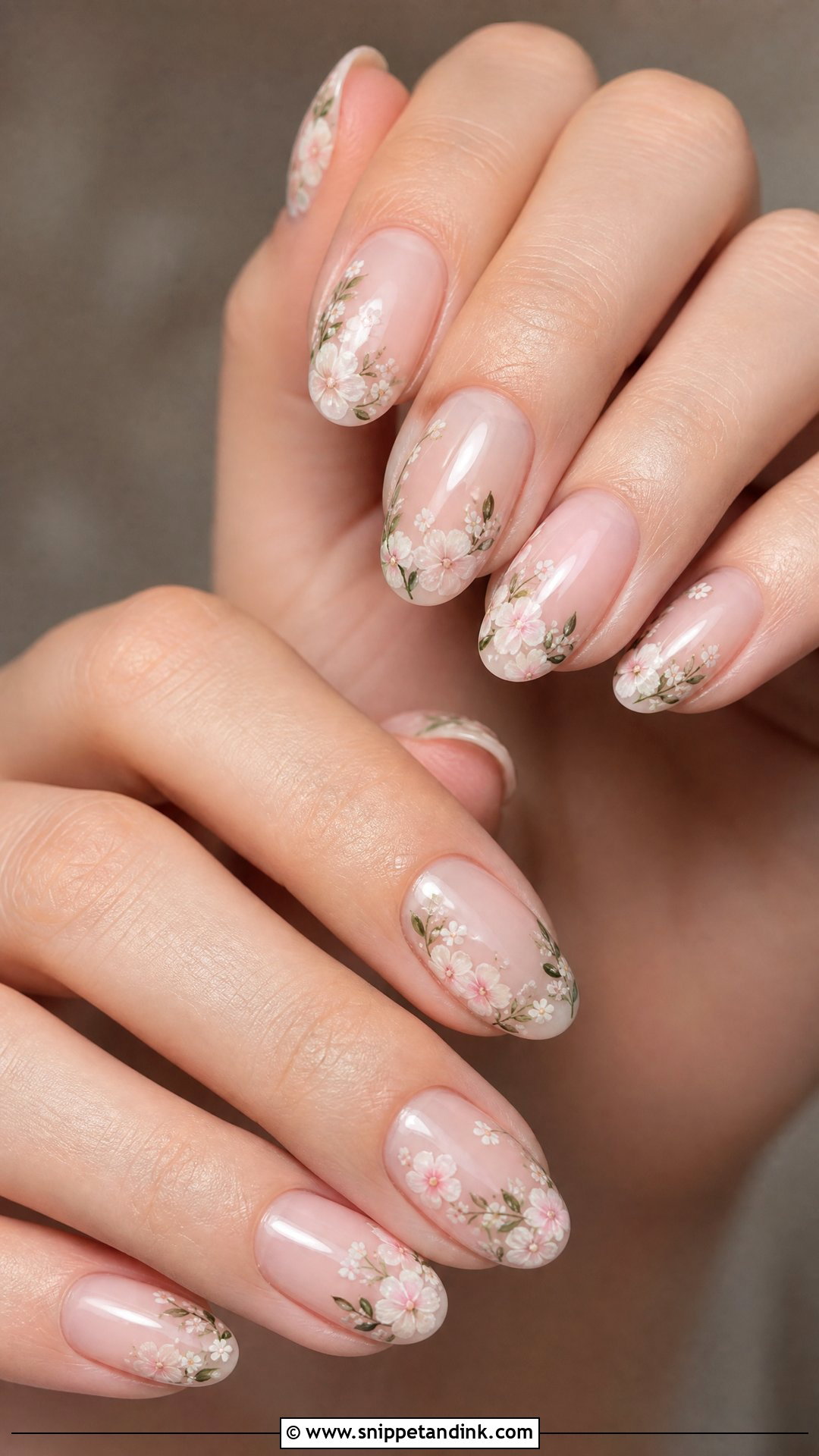 Floral Wedding Nails - Snippet and Ink - 25 Elegant Wedding Nails