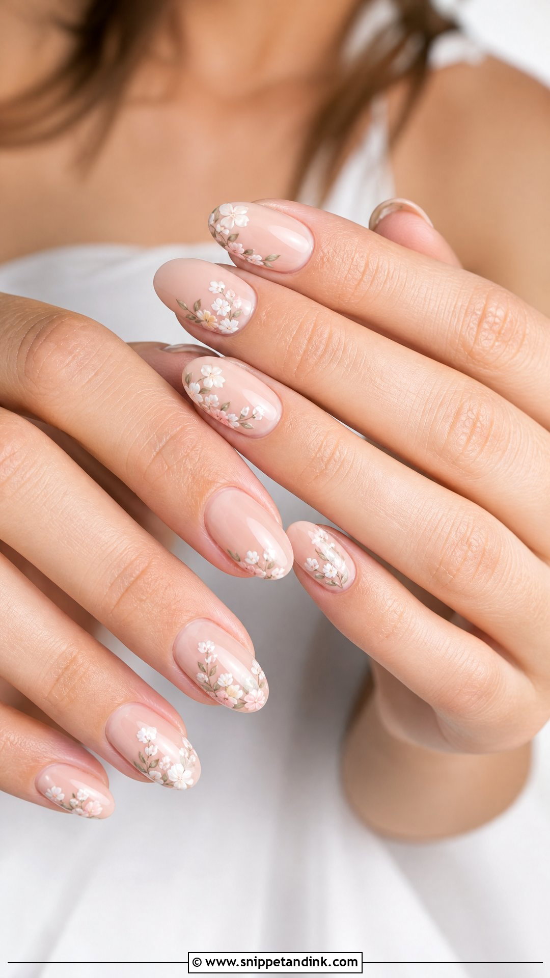 Floral Wedding Nails - Snippet and Ink - 25 Nail Designs for Wedding