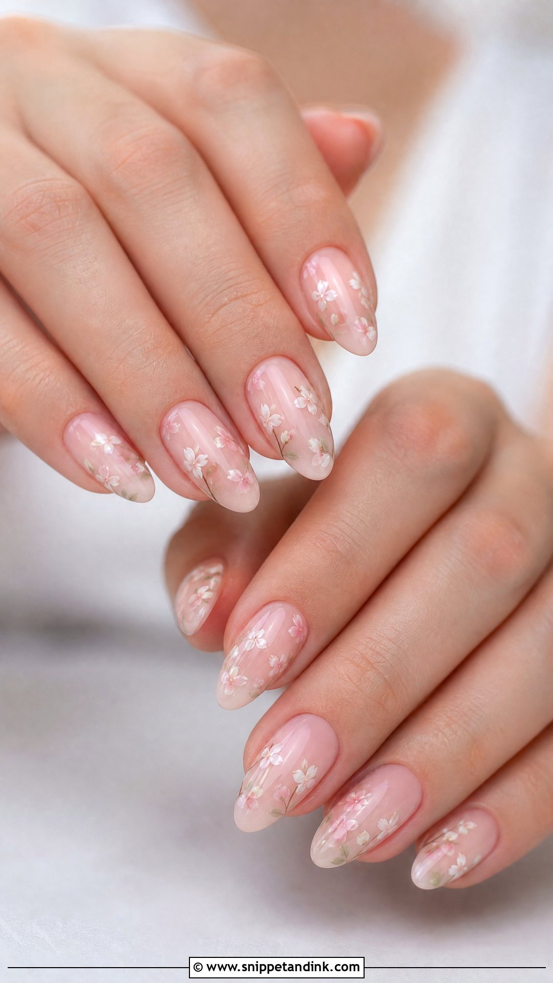 Floral Wedding Nails - Snippet and Ink - 25 Nail Wedding for Bride Ideas