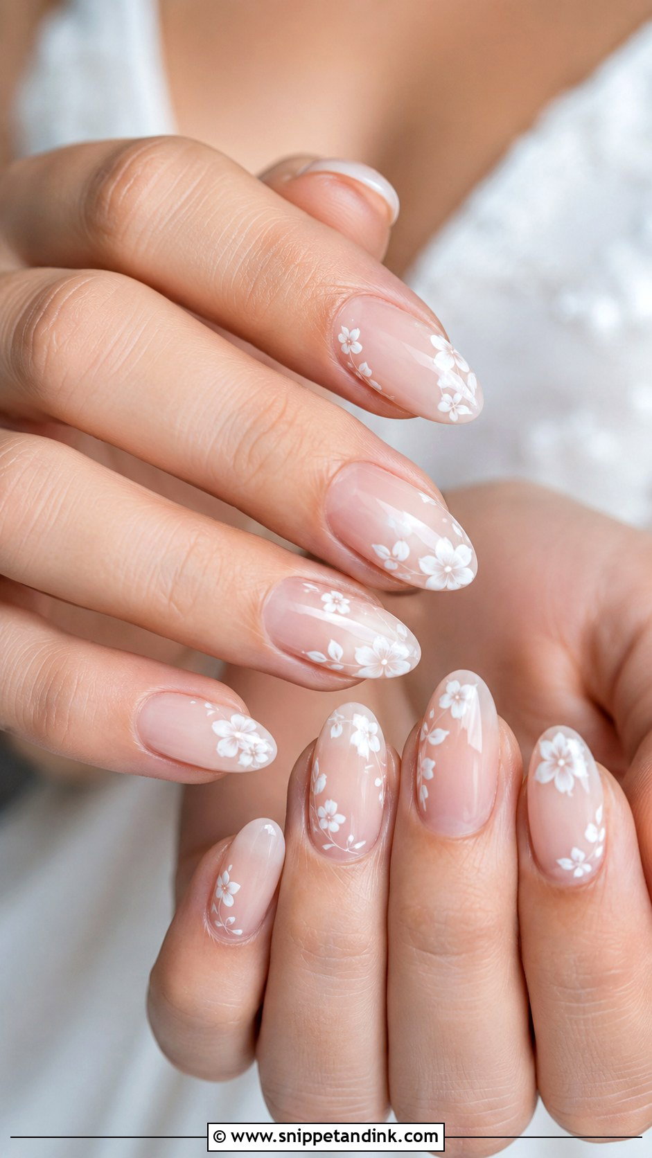 Floral Wedding Nails - Snippet and Ink - 20 Classy Wedding Nails Design