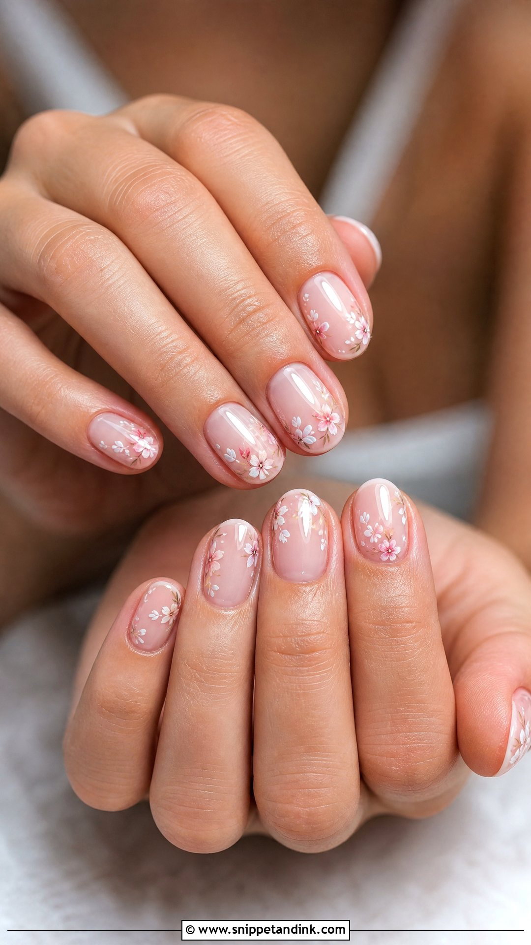 Floral Wedding Nails - Snippet and Ink - 25 Trendy Wedding Nails