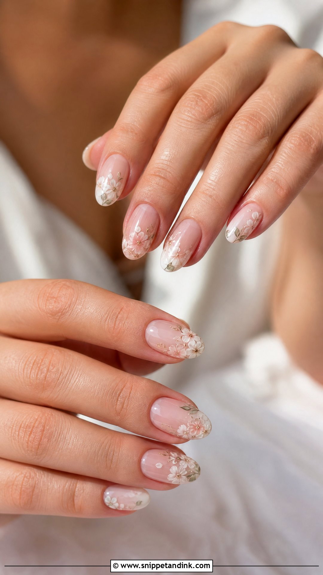 Floral Wedding Nails - Snippet and Ink - 25 Unique Wedding Nails for Bride