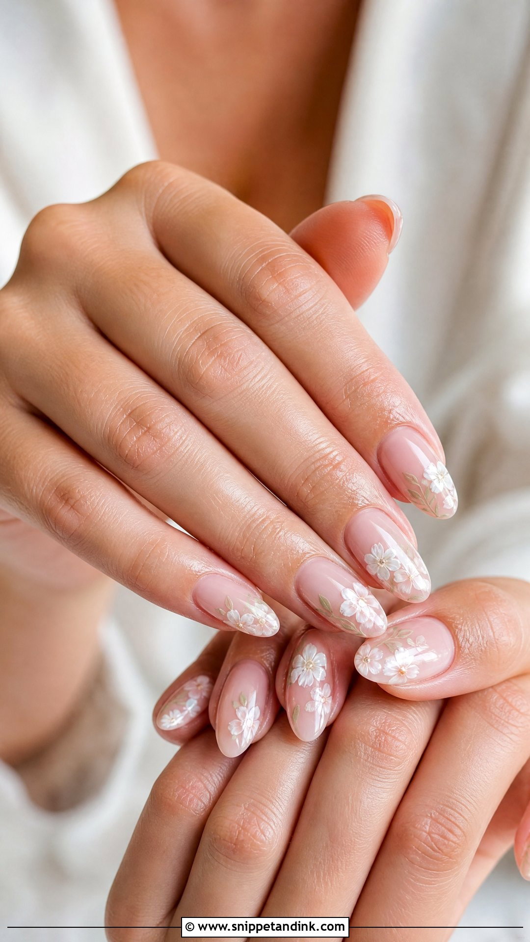 Floral Wedding Nails - Snippet and Ink - 25 Wedding Nail Designs