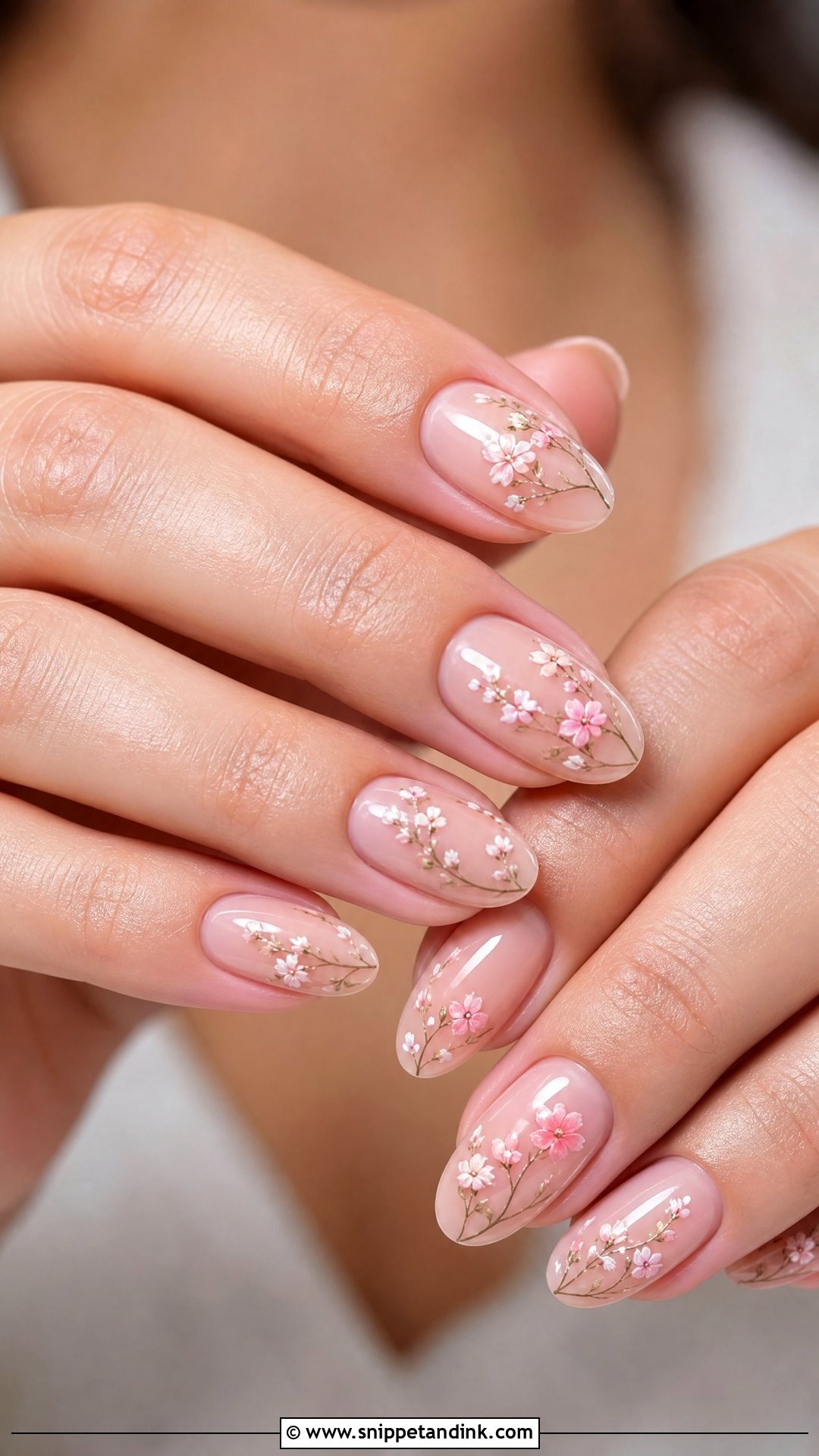 Floral Wedding Nails - Snippet and Ink - 25 Wedding Nails 2024