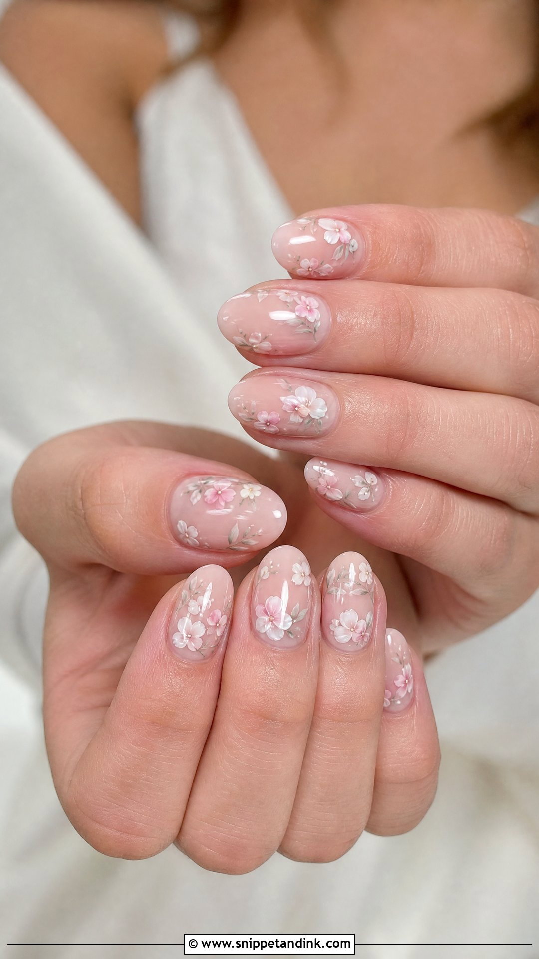 Floral Wedding Nails - Snippet and Ink - 25 Wedding Nails 2025