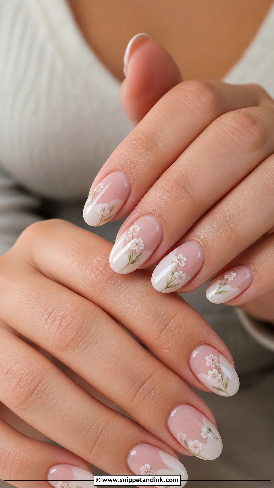 Floral Wedding Nails - Snippet and Ink - 25 Wedding Nails Inspiration