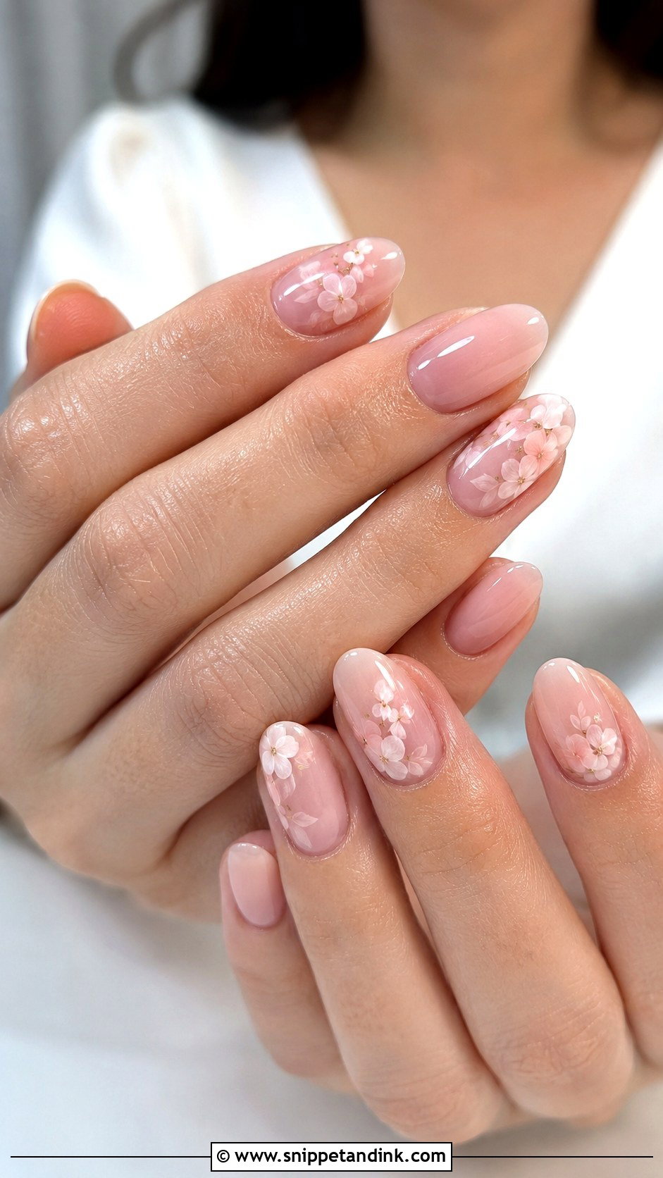 Floral Wedding Nails - Snippet and Ink - 30 Classic Wedding Nails