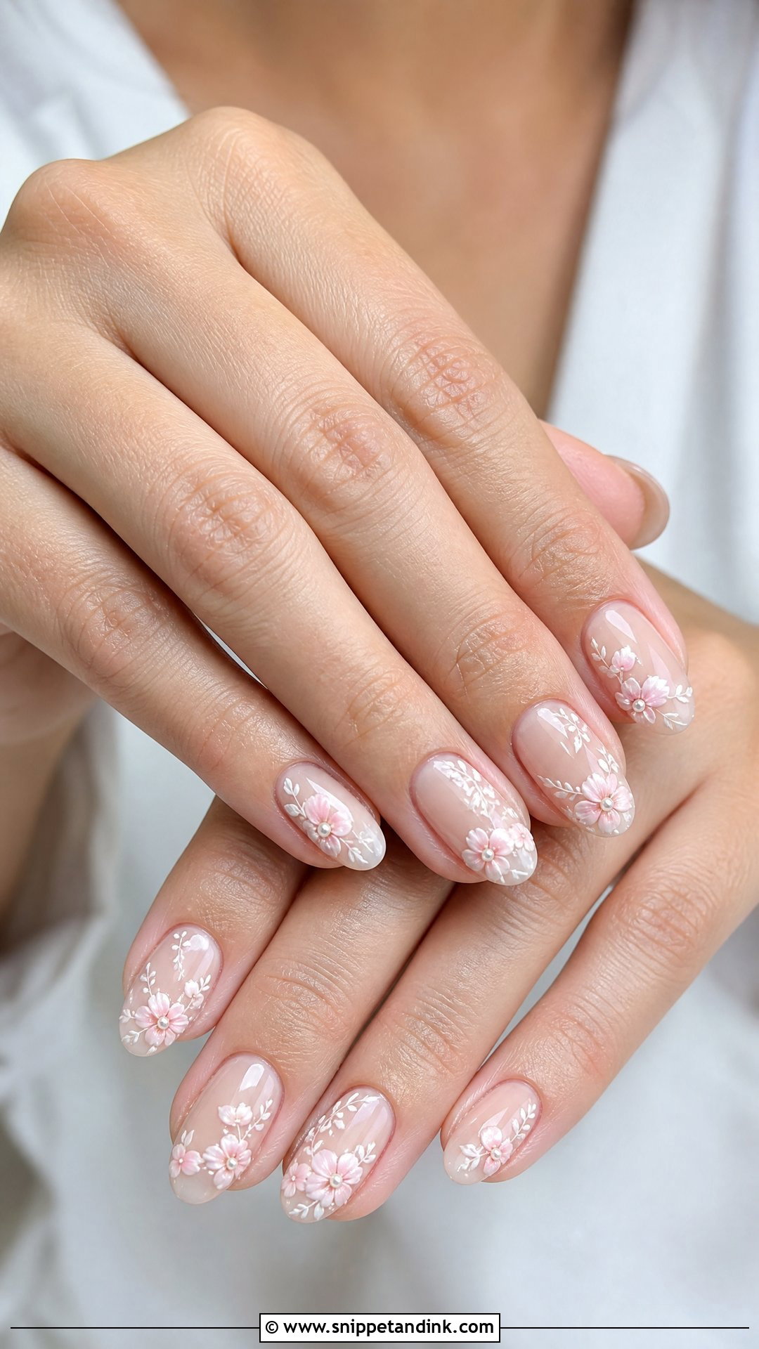 Floral Wedding Nails - Snippet and Ink - 35 Nails for Wedding