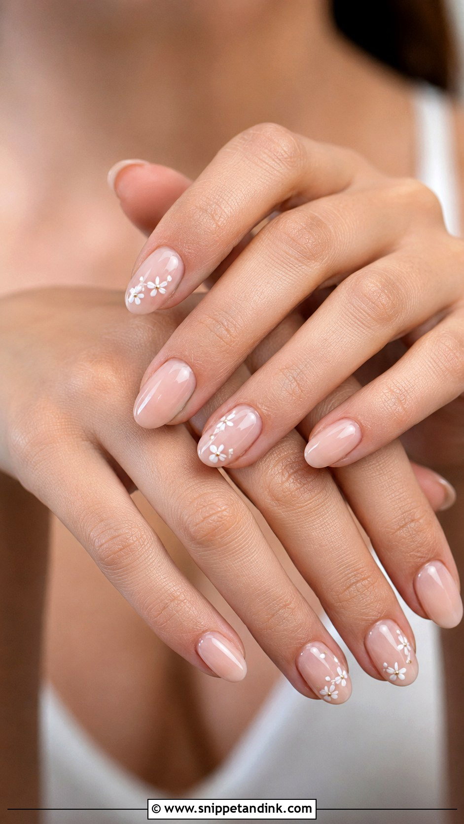 Floral Wedding Nails - Snippet and Ink - 20 Easy Wedding Nails