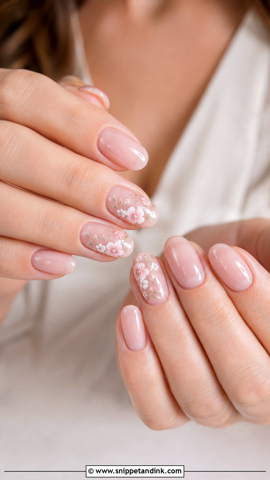 Floral Wedding Nails - Snippet and Ink - 20 Fun Wedding Nails for Bride