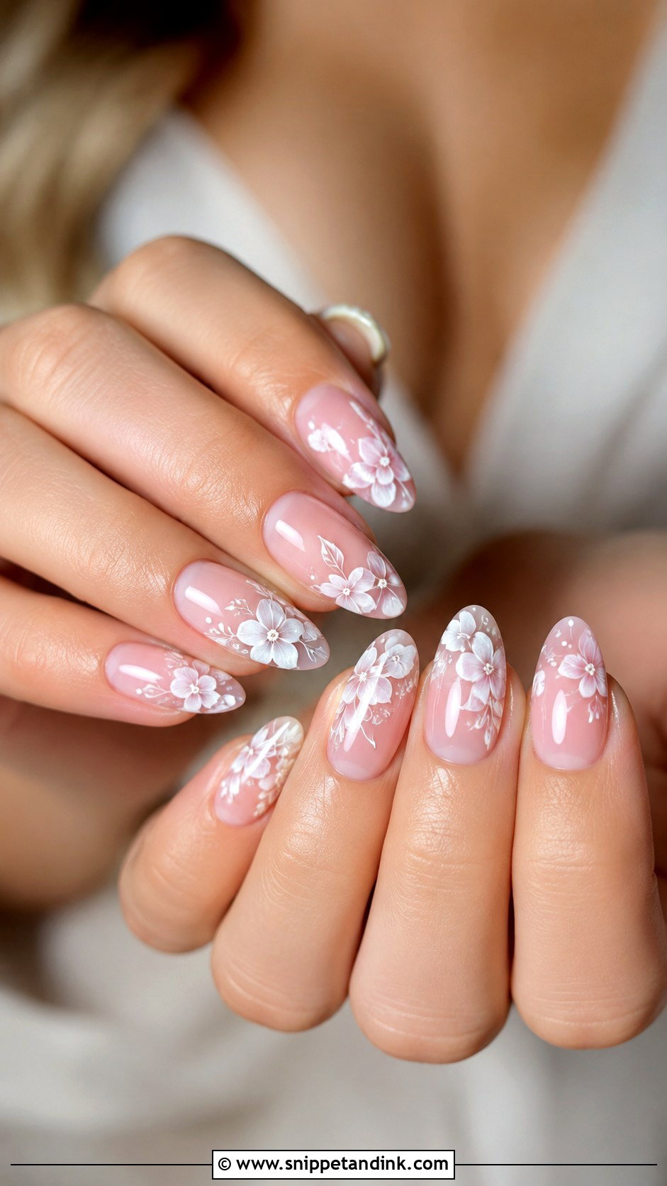 Floral Wedding Nails - Snippet and Ink - 20 Modern Wedding Nails