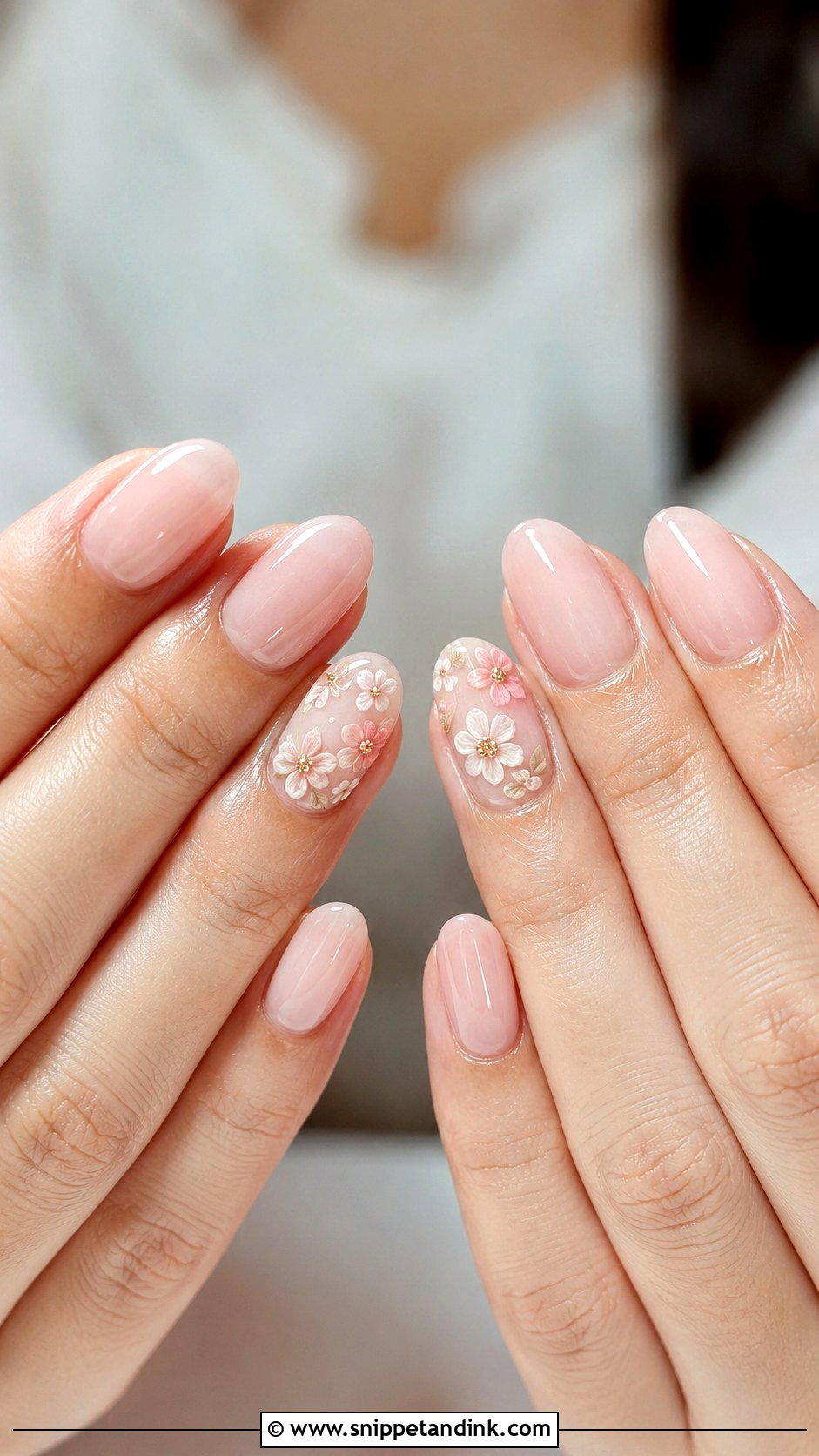 Floral Wedding Ring Nails - Snippet and Ink - 20 Wedding Ring Nails