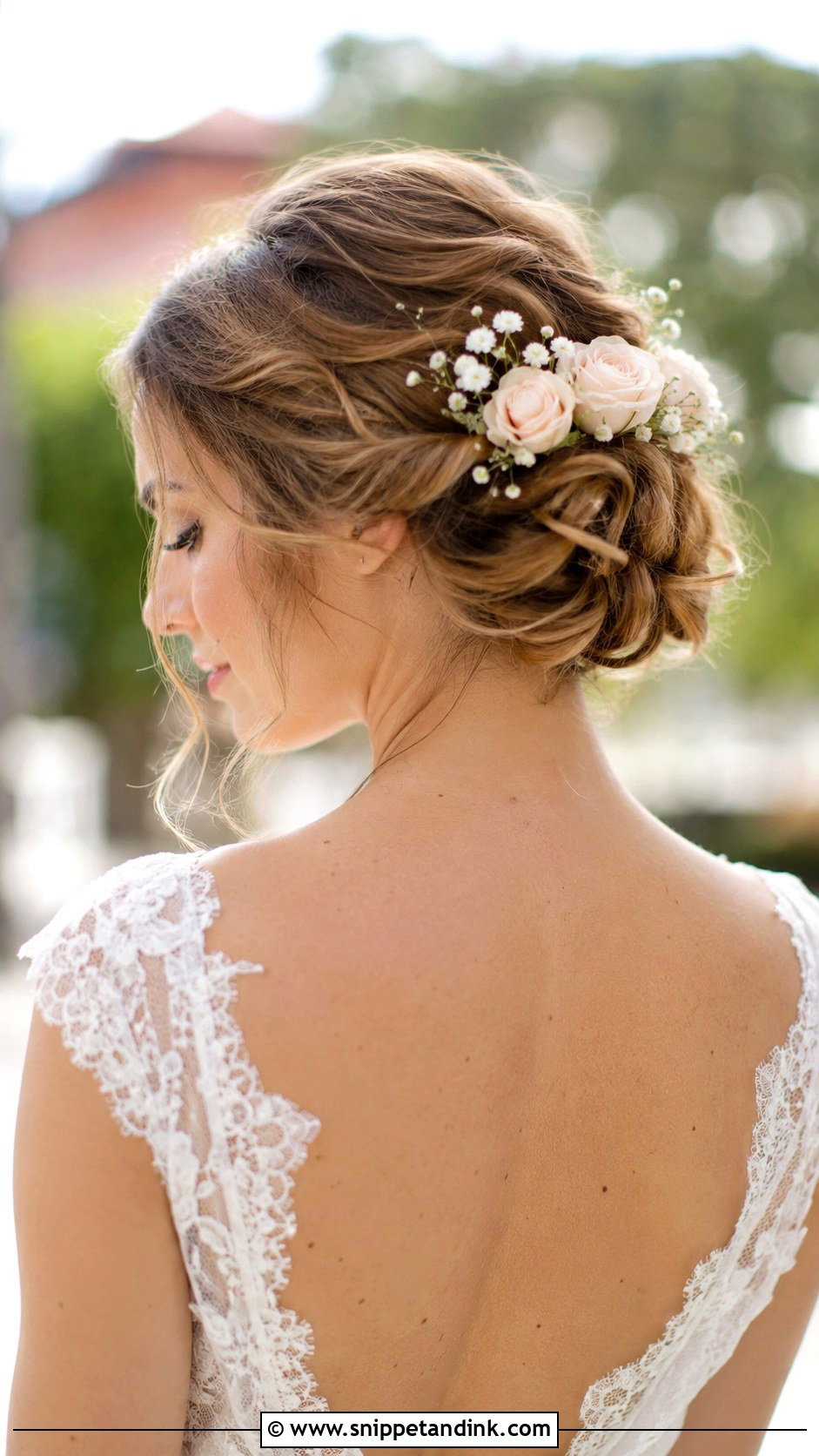 Flower Adorned Wedding Updo - Snippet and Ink - 30 Wedding Day Hair Ideas
