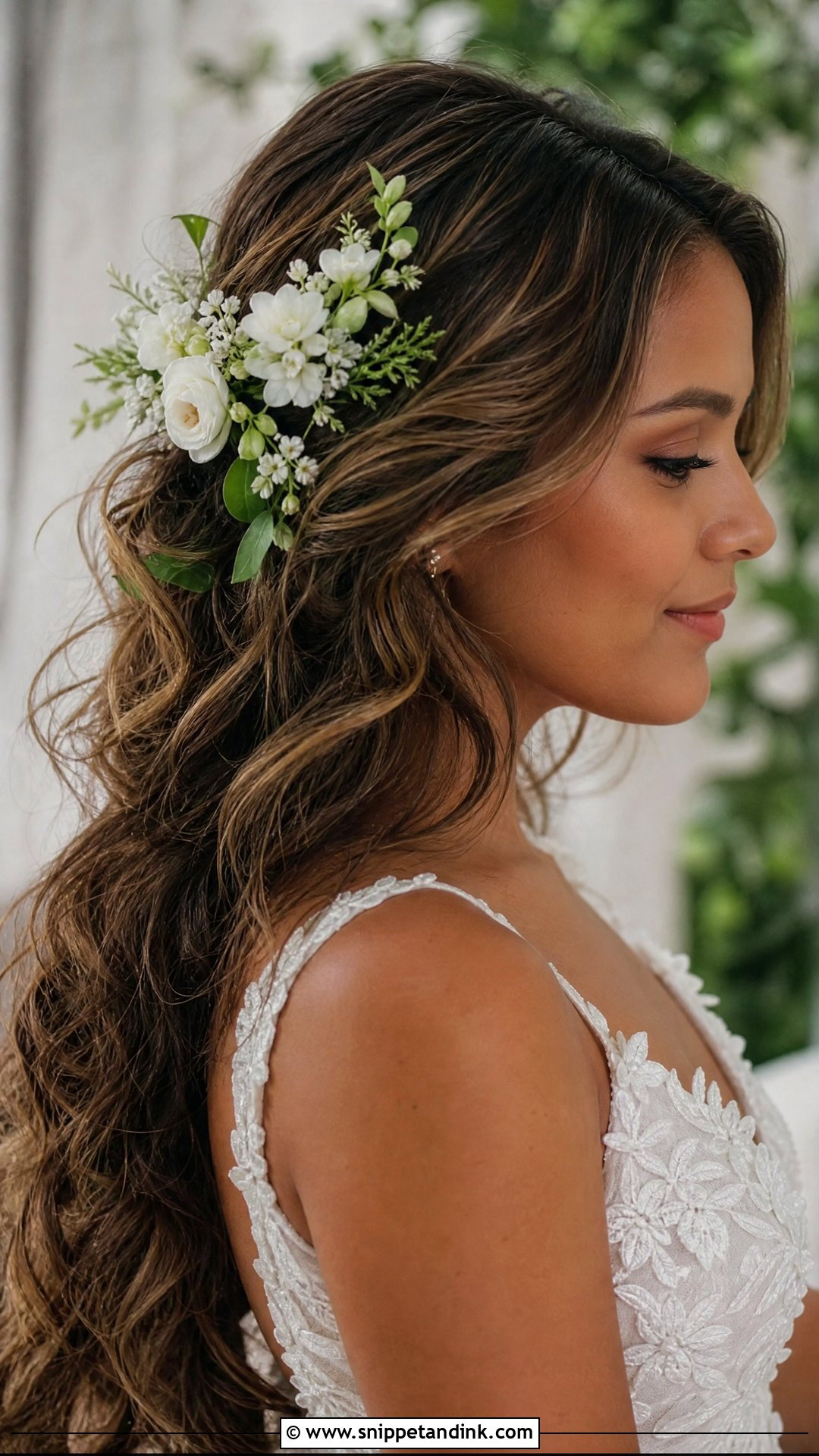 Flower Bridal Fresh Flowers In Hair - Snippet and Ink - 15 Flower Bridal Hair Accessories