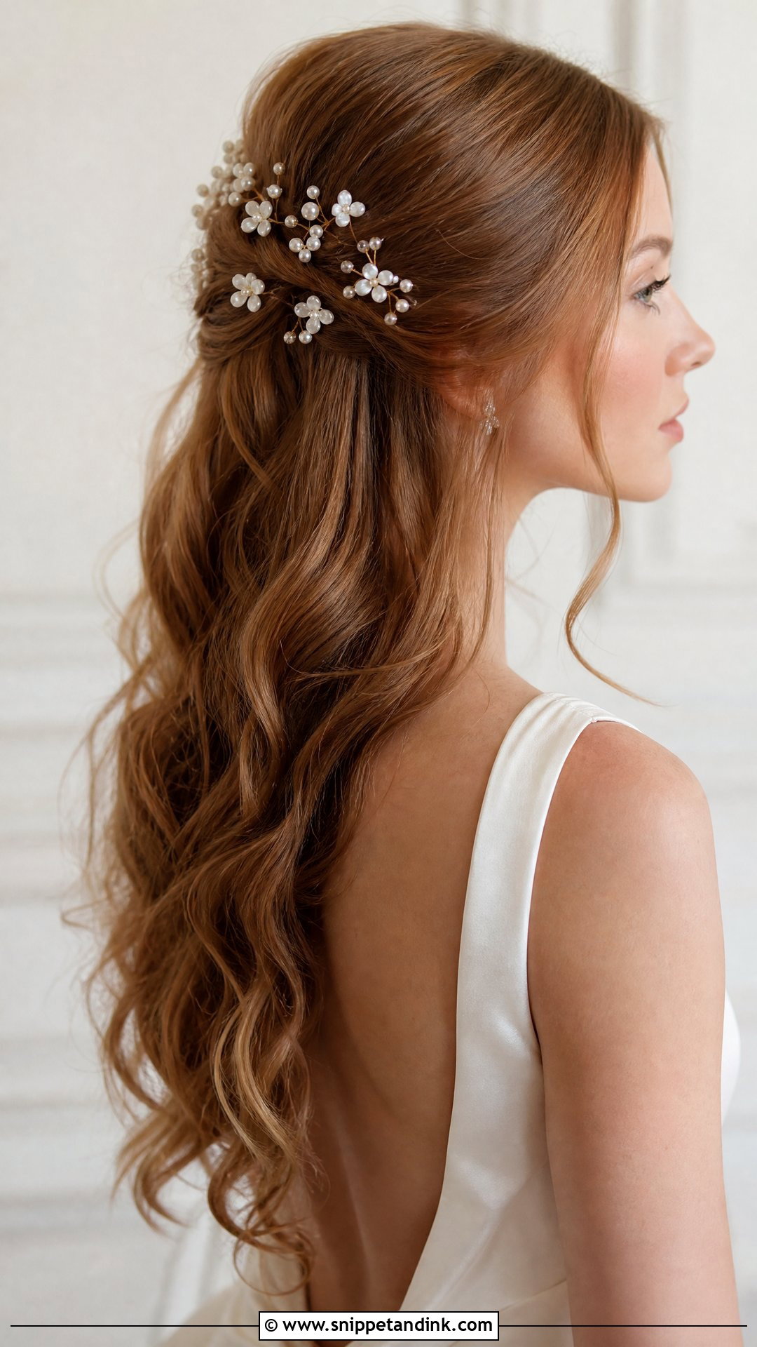 Flower Bridal Pearl Hair Pins - Snippet and Ink - 15 Flower Bridal Hair Accessories