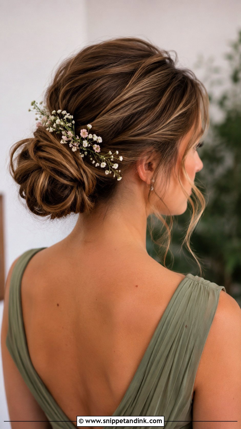 Flower Bridesmaid Hairstyle for Medium Hair - Snippet and Ink - 20 Bridesmaid Hairstyles for Medium Hair