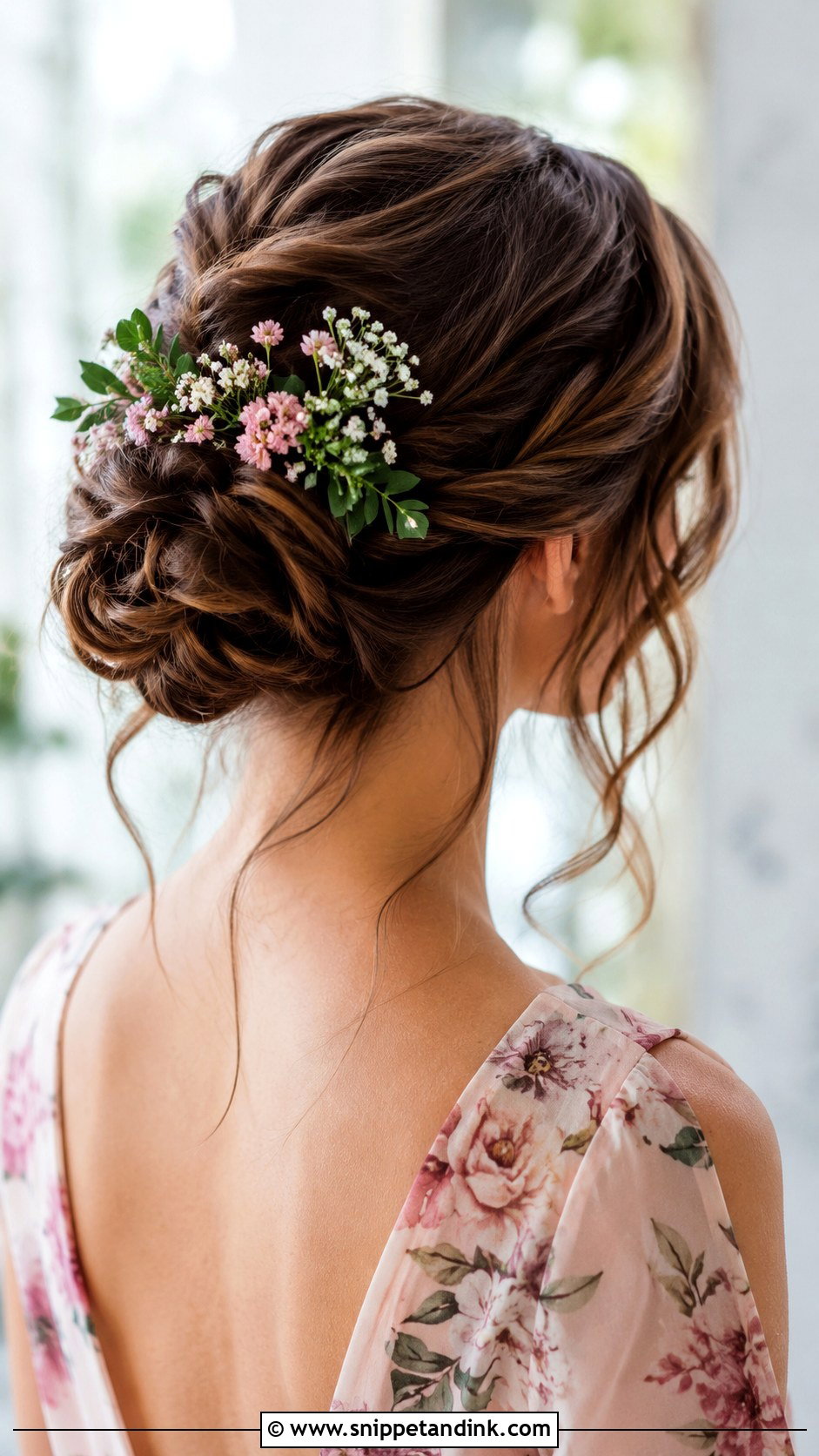 Flower Bridesmaid Updo - Snippet and Ink - 35 Bridesmaid Updo Hairstyles