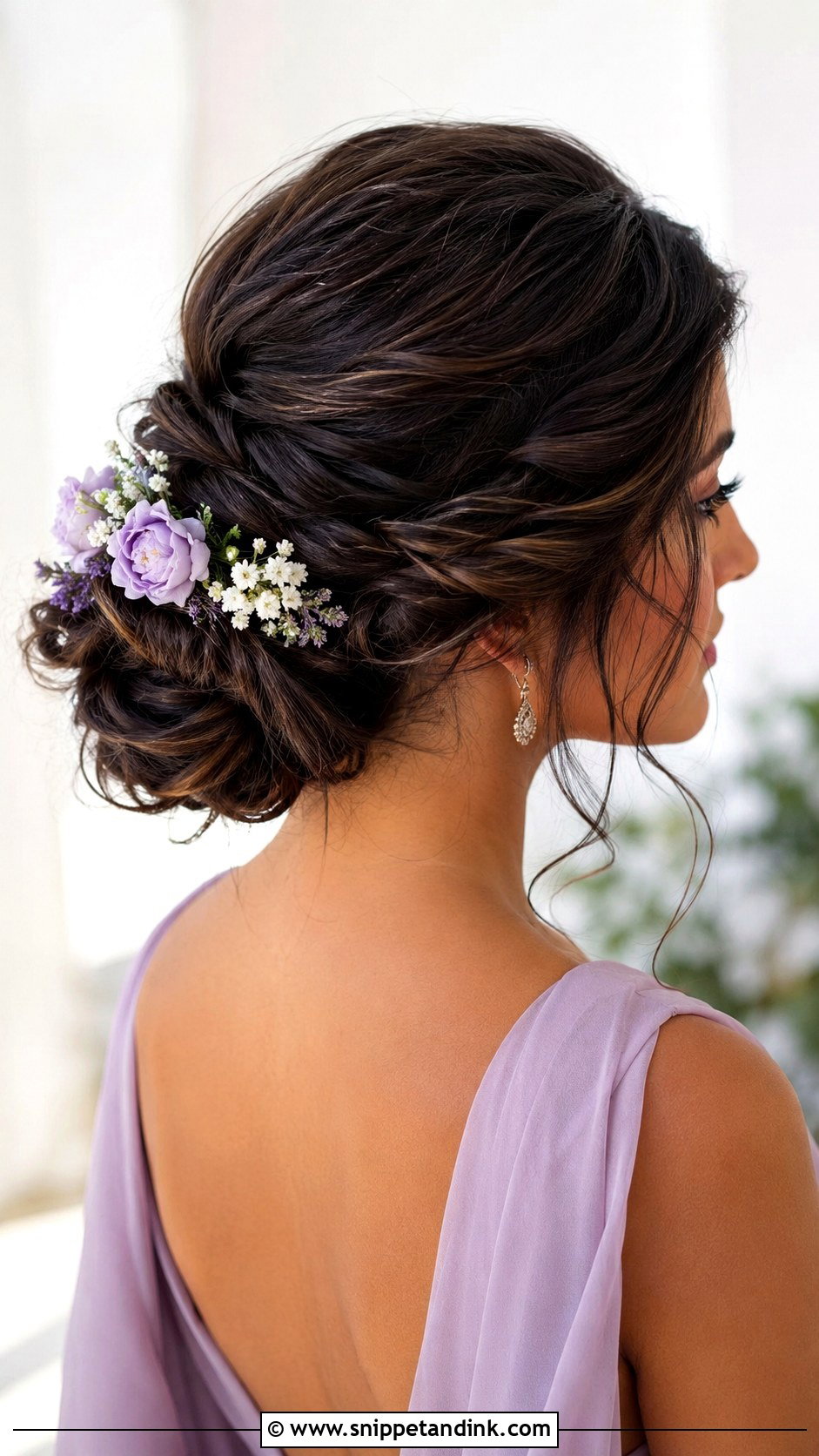 Flower Bun Bridesmaid Updo For Long Hair - Snippet and Ink - 20 Bridesmaid Updo Hairstyles for Long Hair