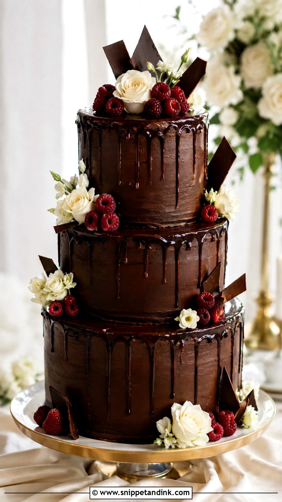 Flower Buttercream Wedding Cake - Snippet and Ink - 20 Non Fondant Wedding Cakes