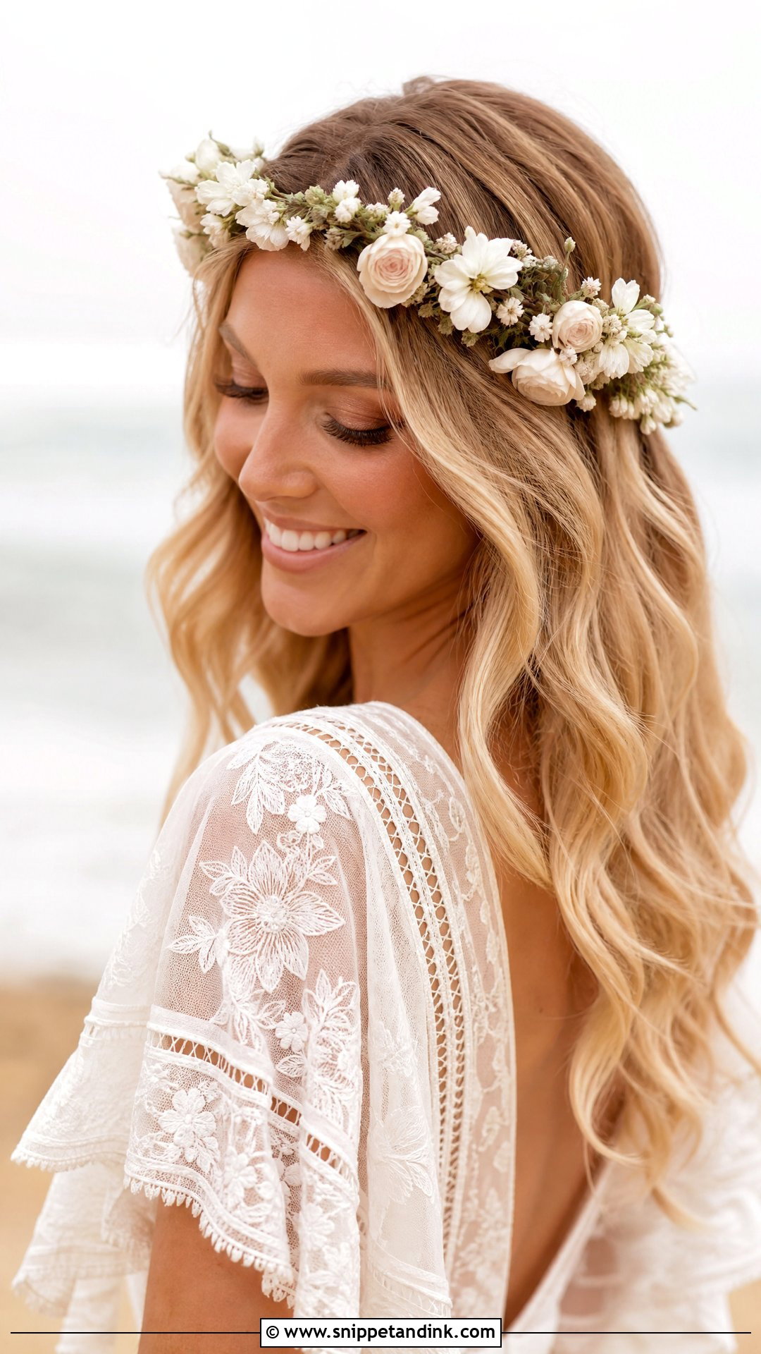 Flower Crown Bridal Hair - Snippet and Ink - 15 Floral Bridal Hair Accessories