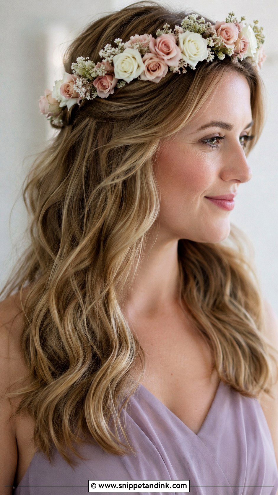 Flower Crown Bridesmaid Hair - Snippet and Ink - 20 Bridesmaid Hairstyles with Flowers