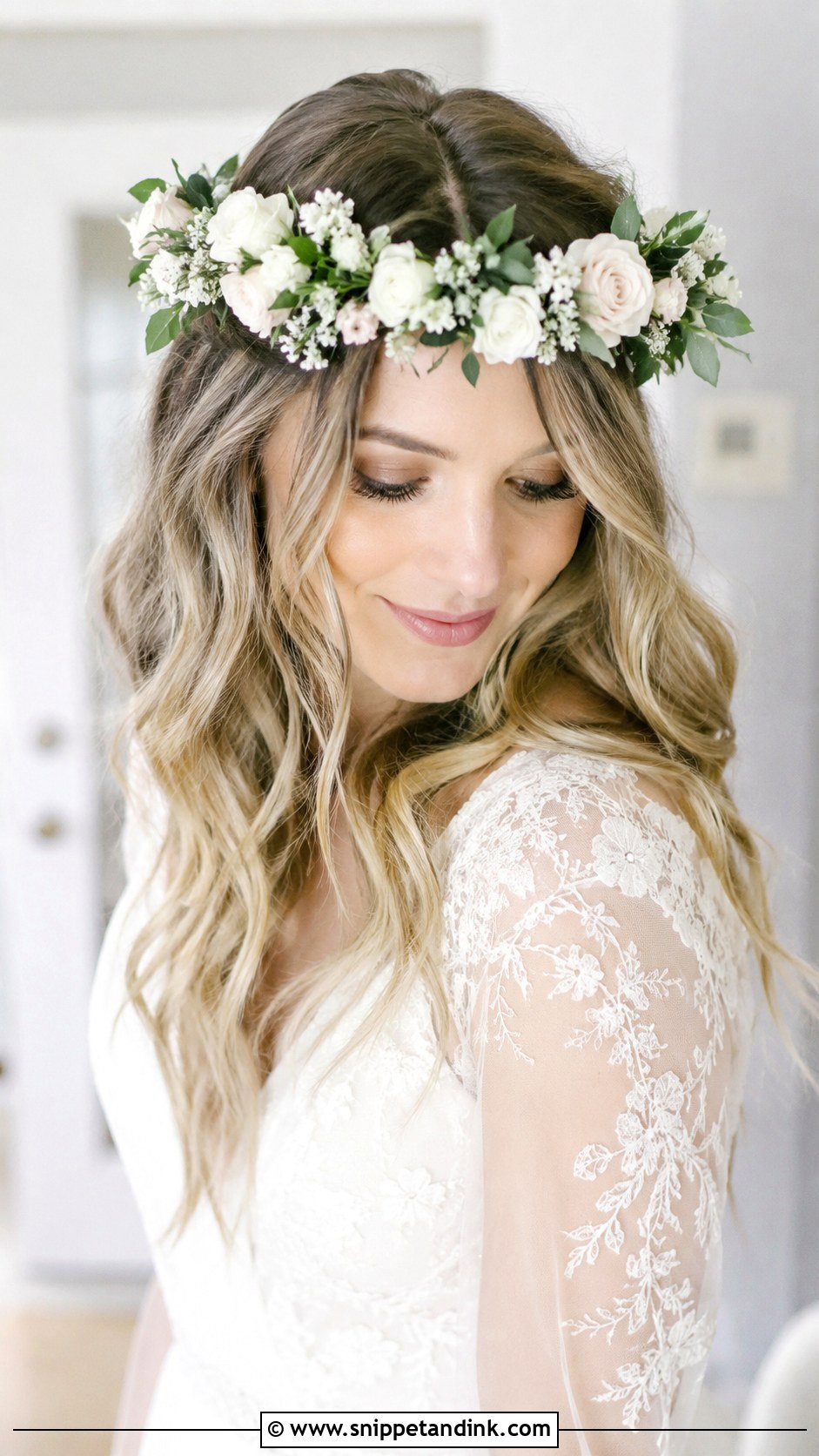Flower Crown Hairstyle for a Wedding - Snippet and Ink - 20 Hairstyle for a Wedding Ideas