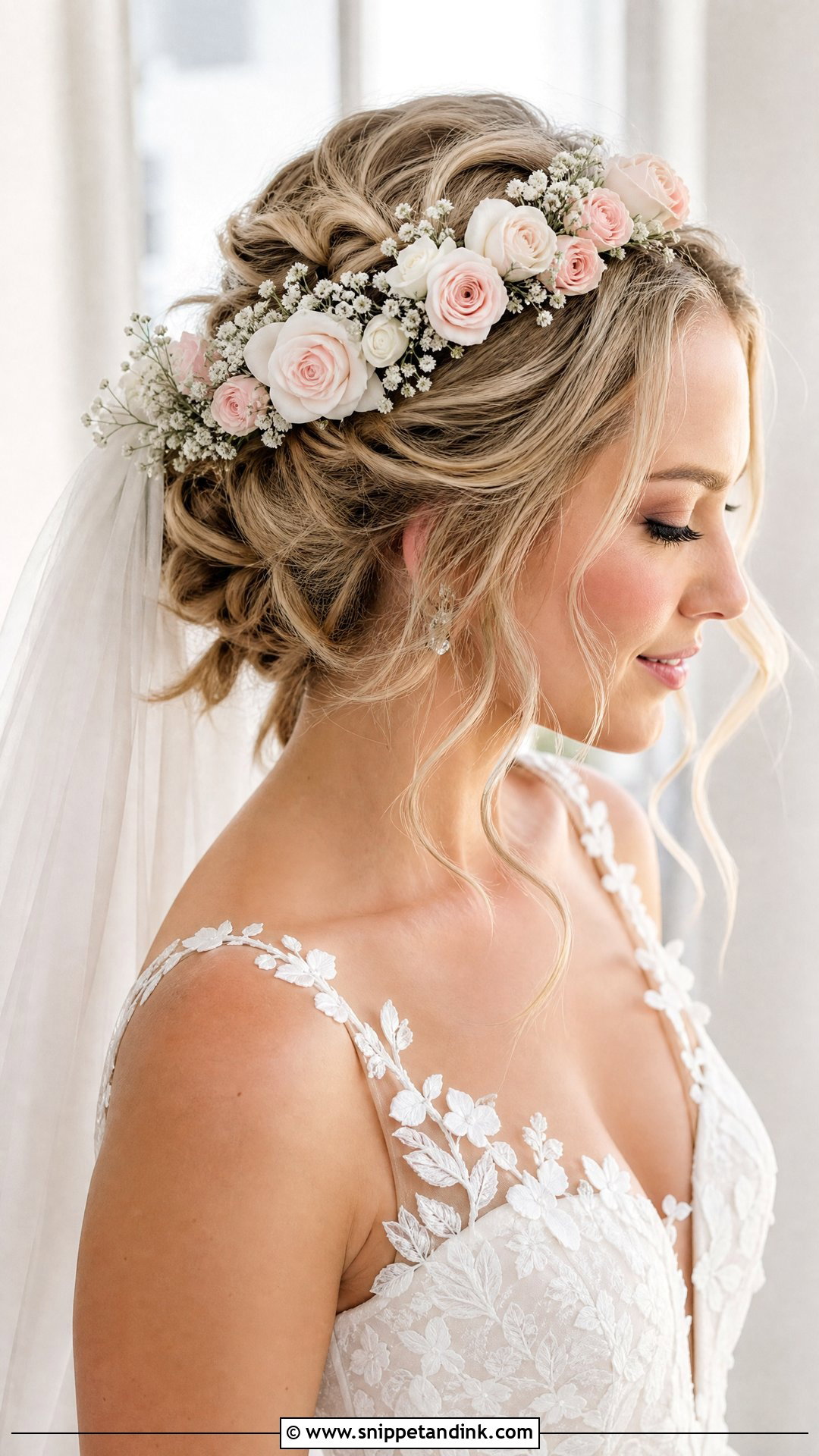 Flower Crown Updo - Snippet and Ink - 20 New Bridal Hairstyle Ideas