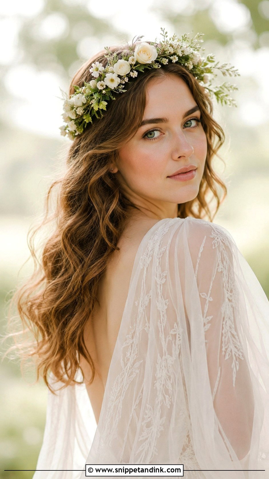 Flower Crown Vintage Hairstyle - Snippet and Ink - 25 Vintage Wedding Hairstyles