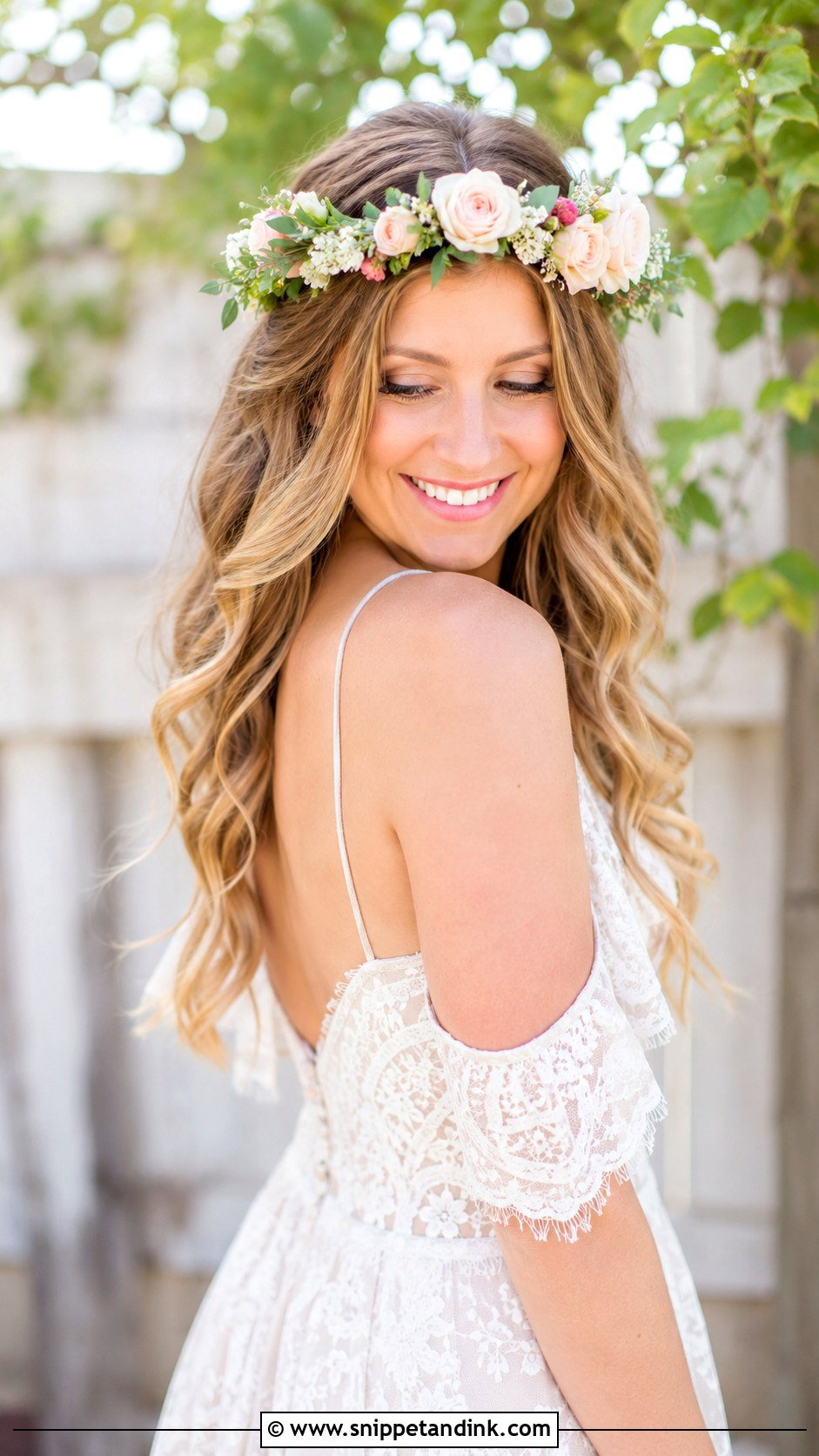 Flower Crown Wedding Hairstyle - Snippet and Ink - 25 Hairstyles for Long Hair for Wedding