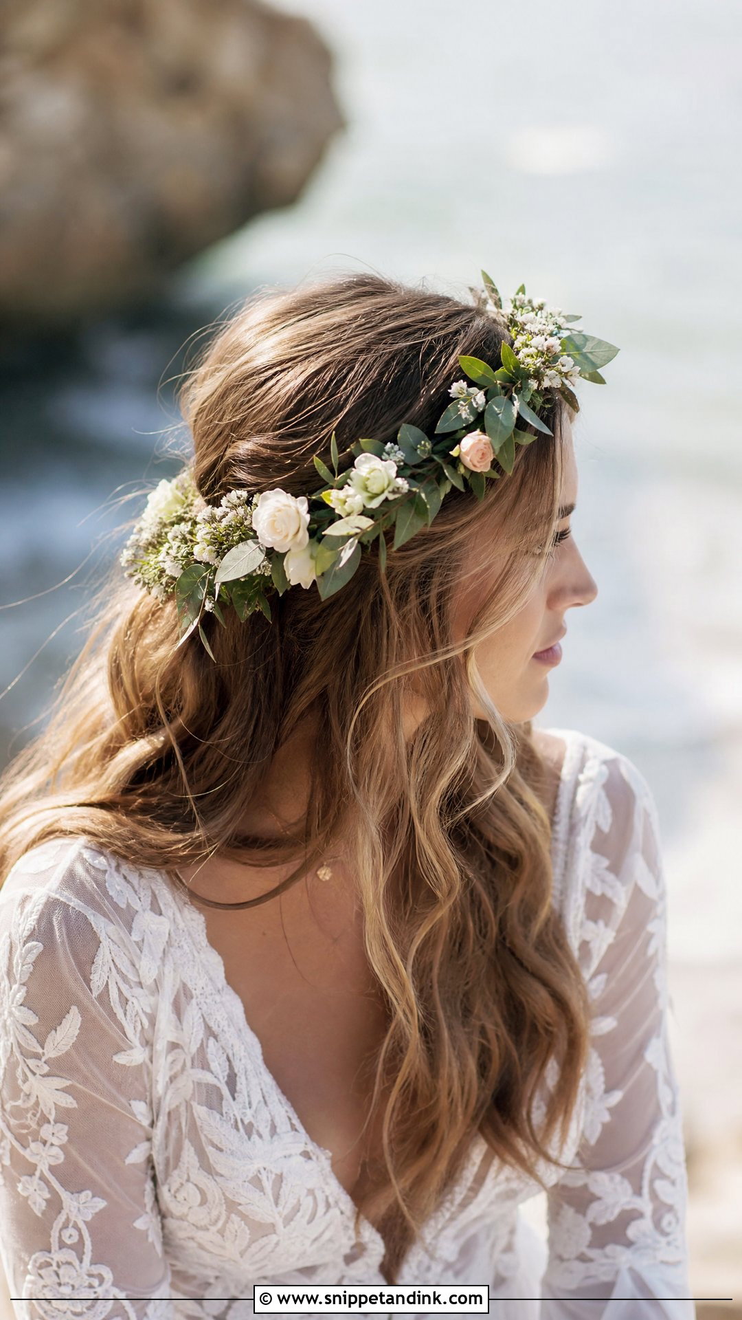 Flower Crown Wedding Hairstyle - Snippet and Ink - 20 Trendy Hairstyles for Wedding