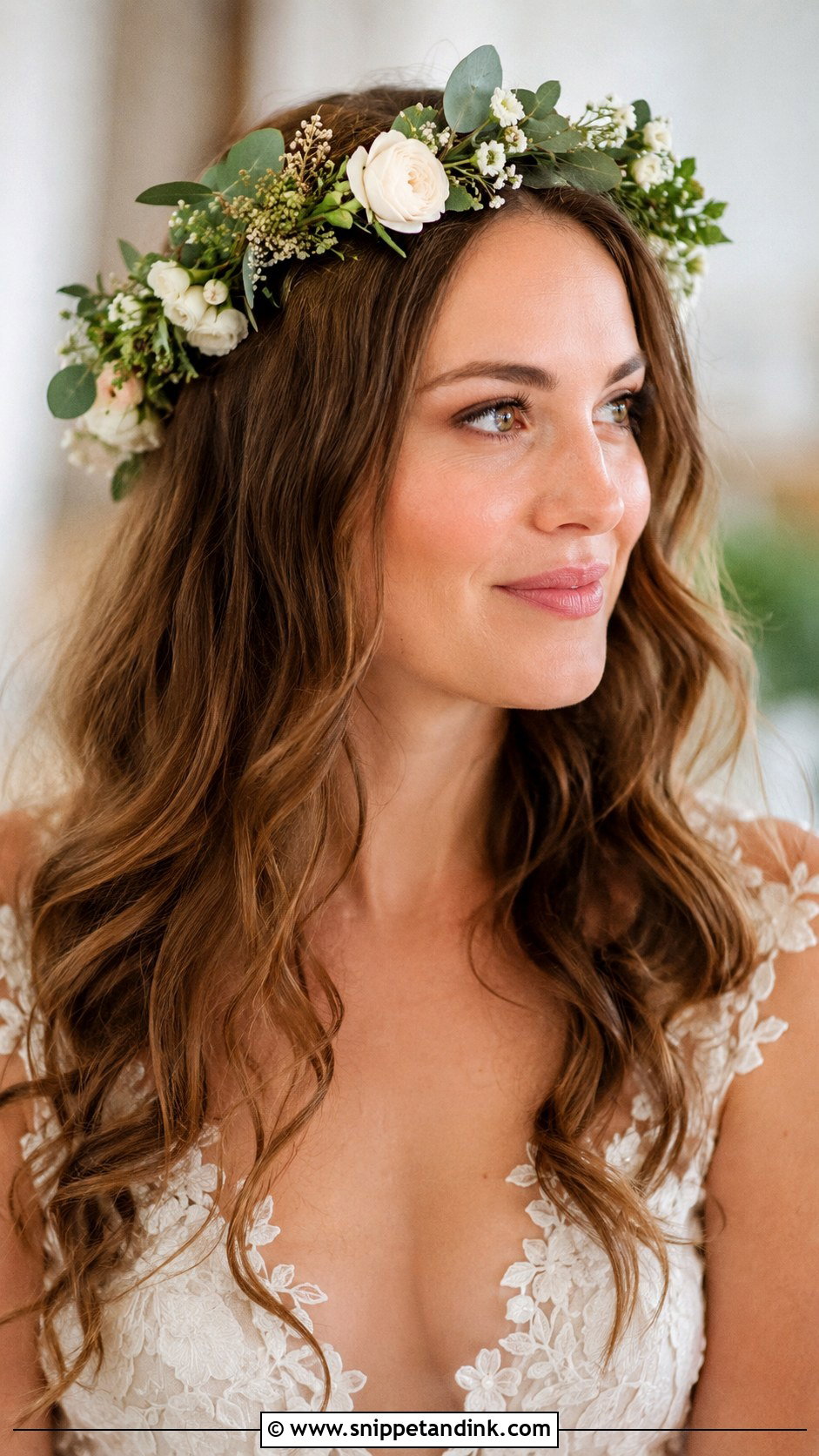 Flower Crown Wedding Hairstyle - Snippet and Ink - 25 Cute Hairstyles for Wedding