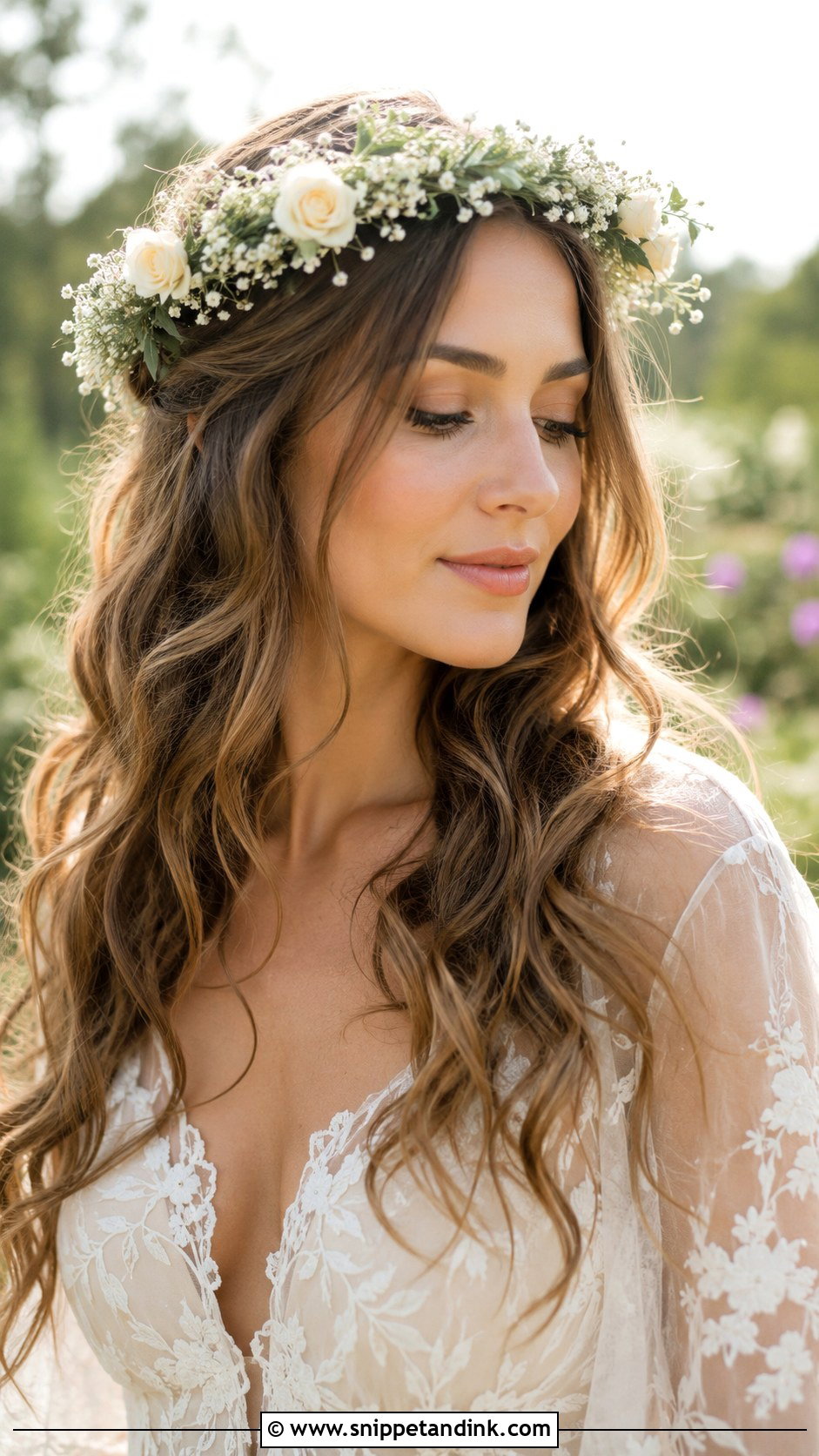 Flower Crown for Brides - Snippet and Ink - 20 Wedding Hair Jewelry Ideas