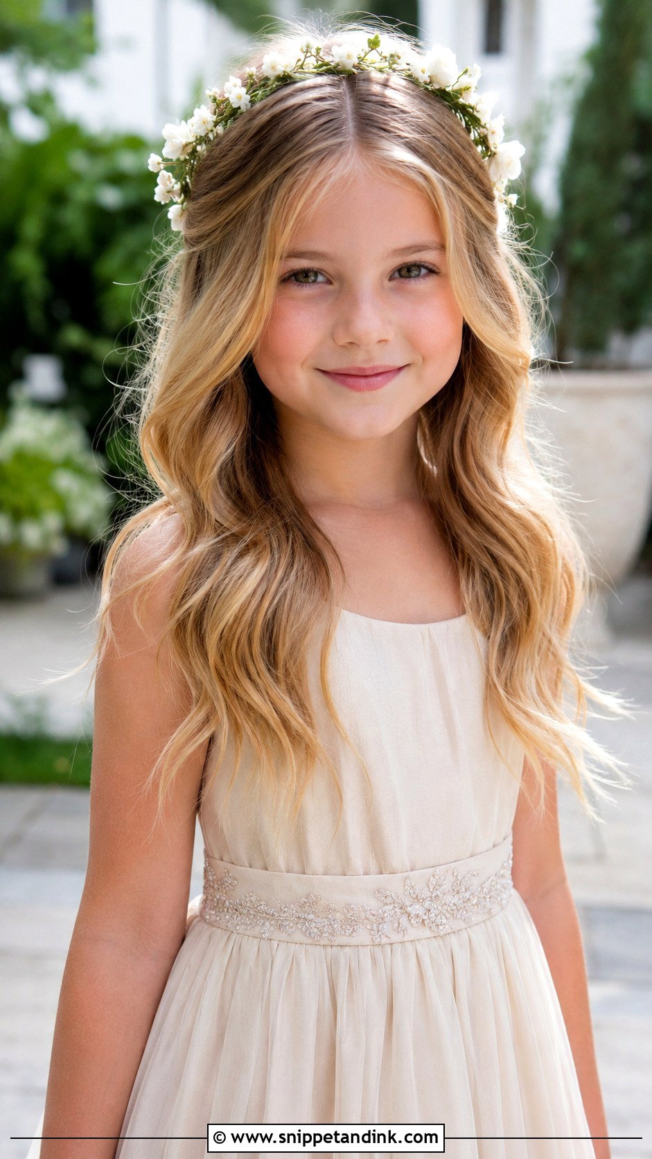 Flower Girl Loose Waves - Snippet and Ink - 15 Kid Hairstyles for Wedding