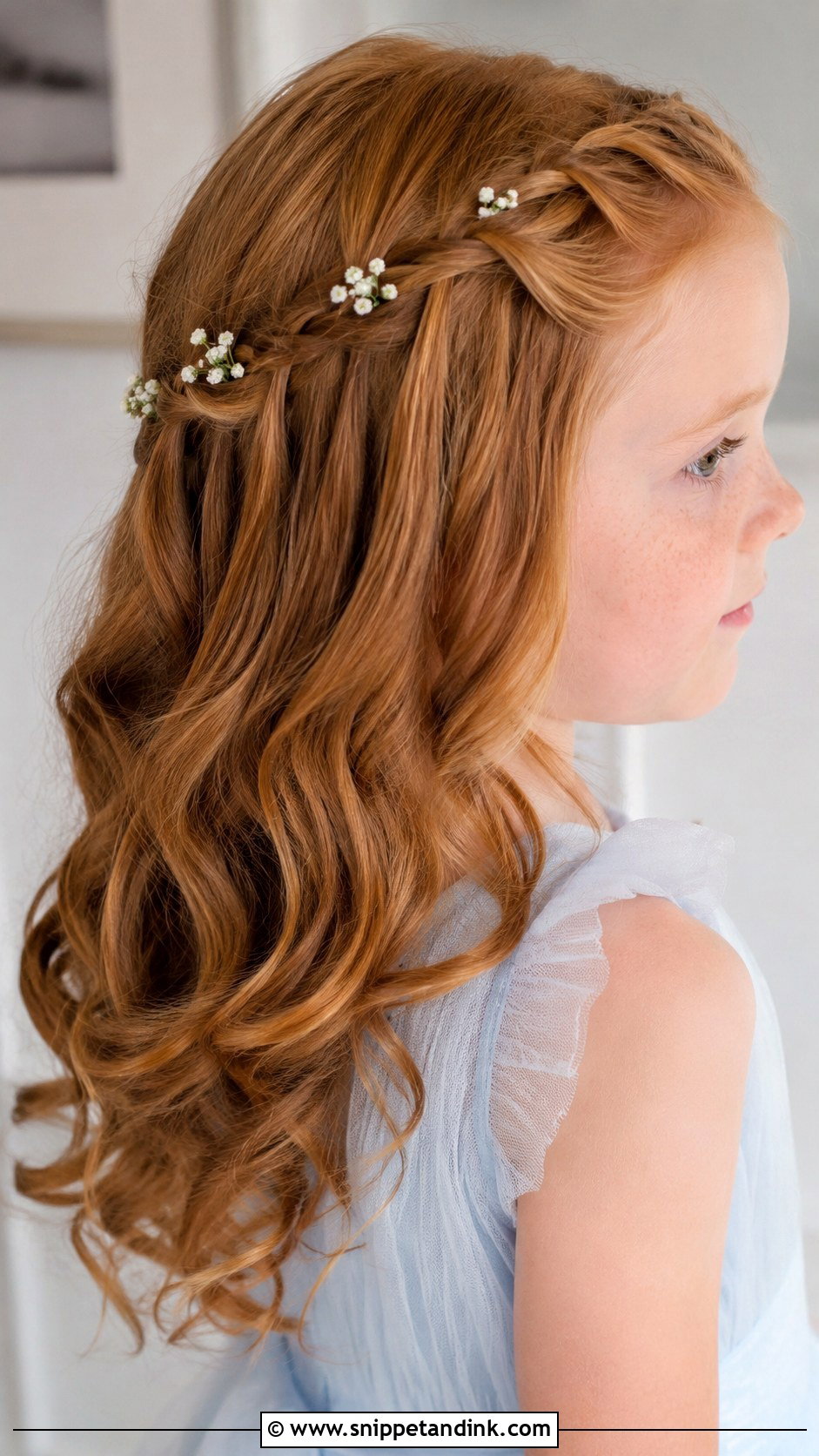 Flower Girl Waterfall Braid - Snippet and Ink - 20 Kids Hair for Wedding Ideas