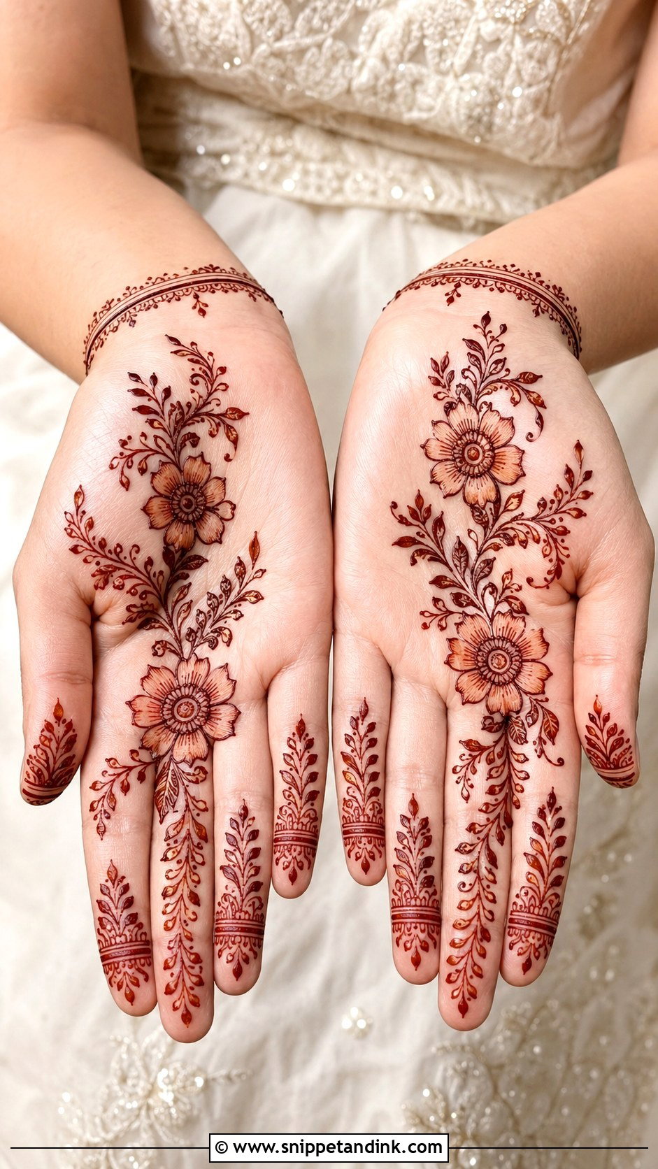 Flower Mehndi Design For Bridesmaid - Snippet and Ink - 35 Flower Mehndi Designs