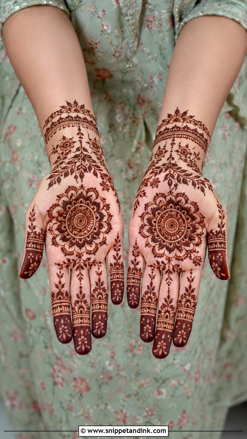 Flower Mehndi Design For Diwali - Snippet and Ink - 35 Flower Mehndi Designs