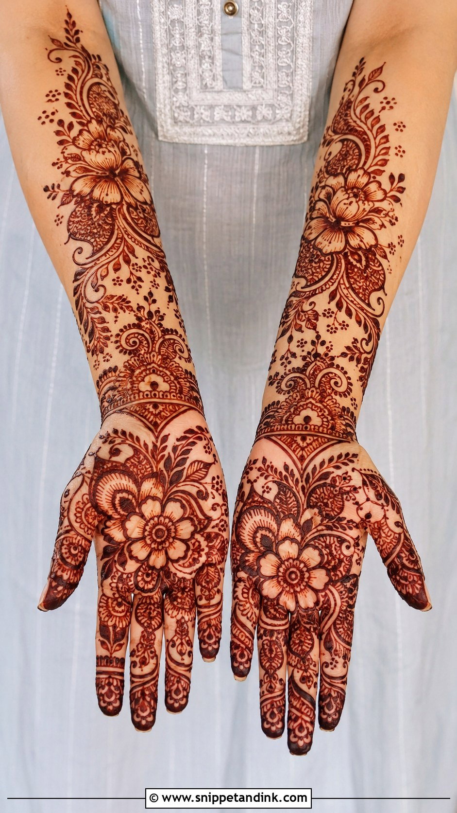 Flower Mehndi Design For Forearm - Snippet and Ink - 35 Flower Mehndi Designs