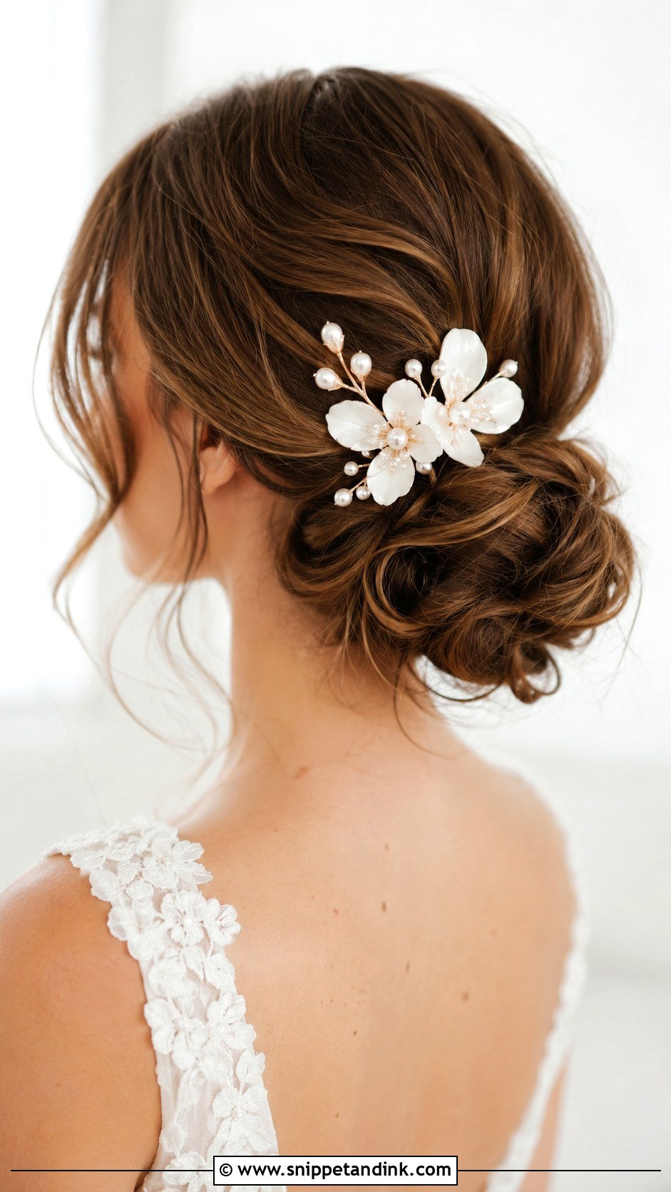 Flower Petal Hair Clip - Snippet and Ink - 20 Bridal Hair Clip Ideas