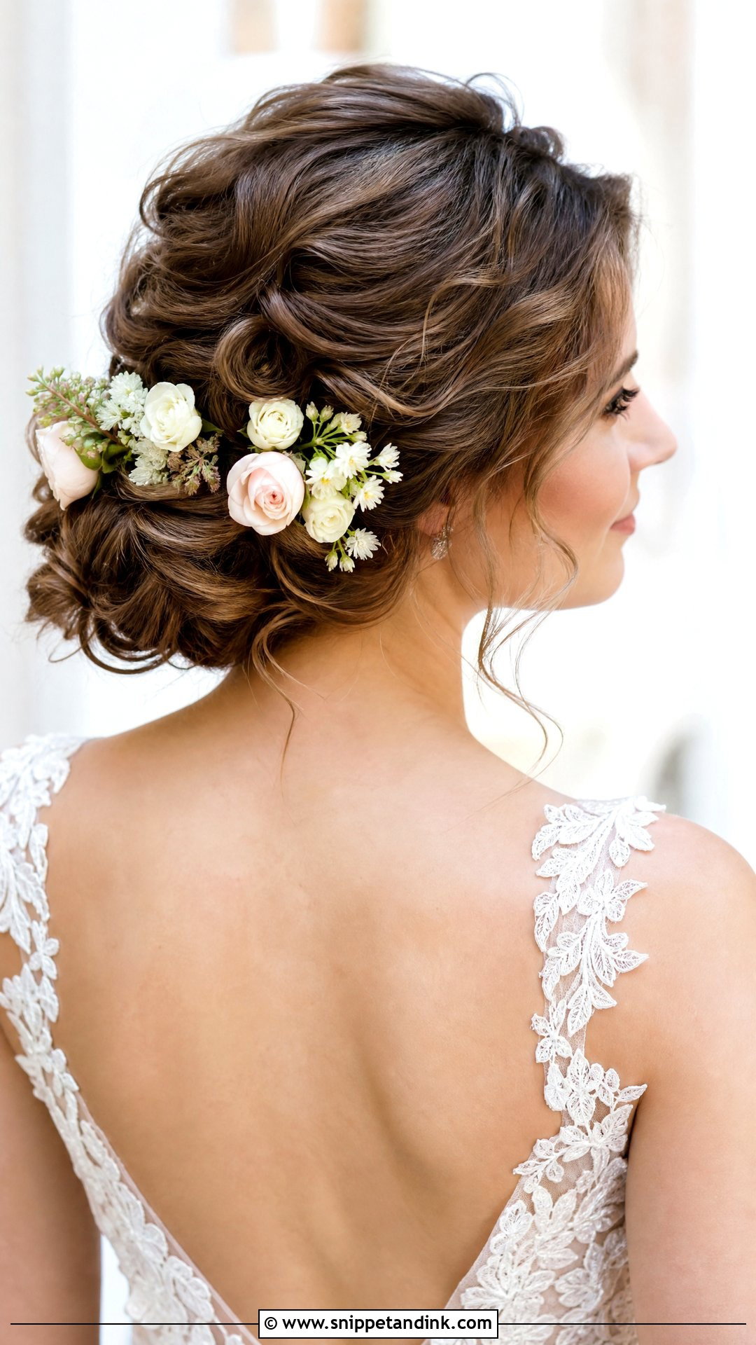 Flower Wedding Hair Updo - Snippet and Ink - 15 Fun Wedding Hair Ideas